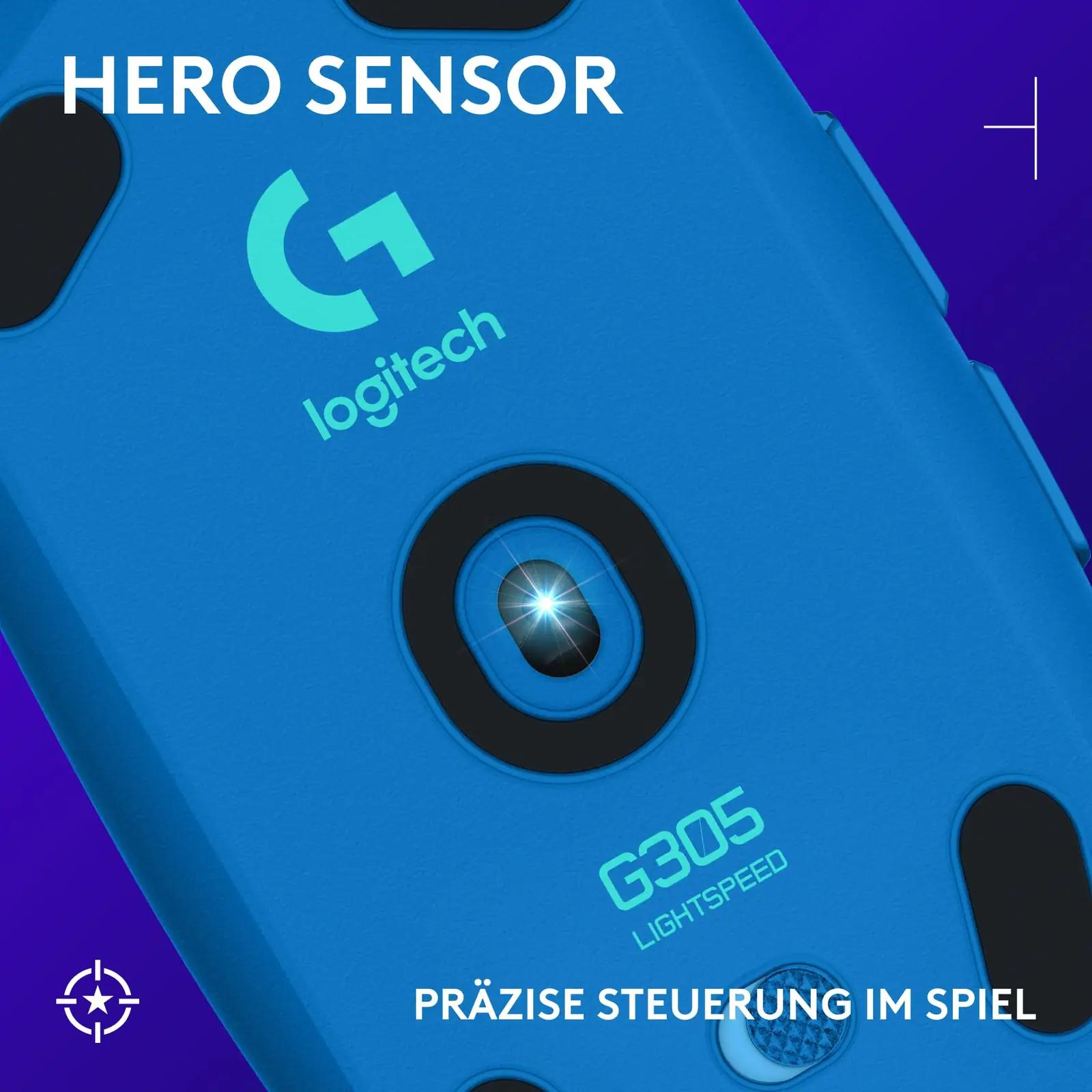Logitech G kerge mänguhiir – täpne HERO 12K ja juhtmevaba kasutus – detailne vaade
