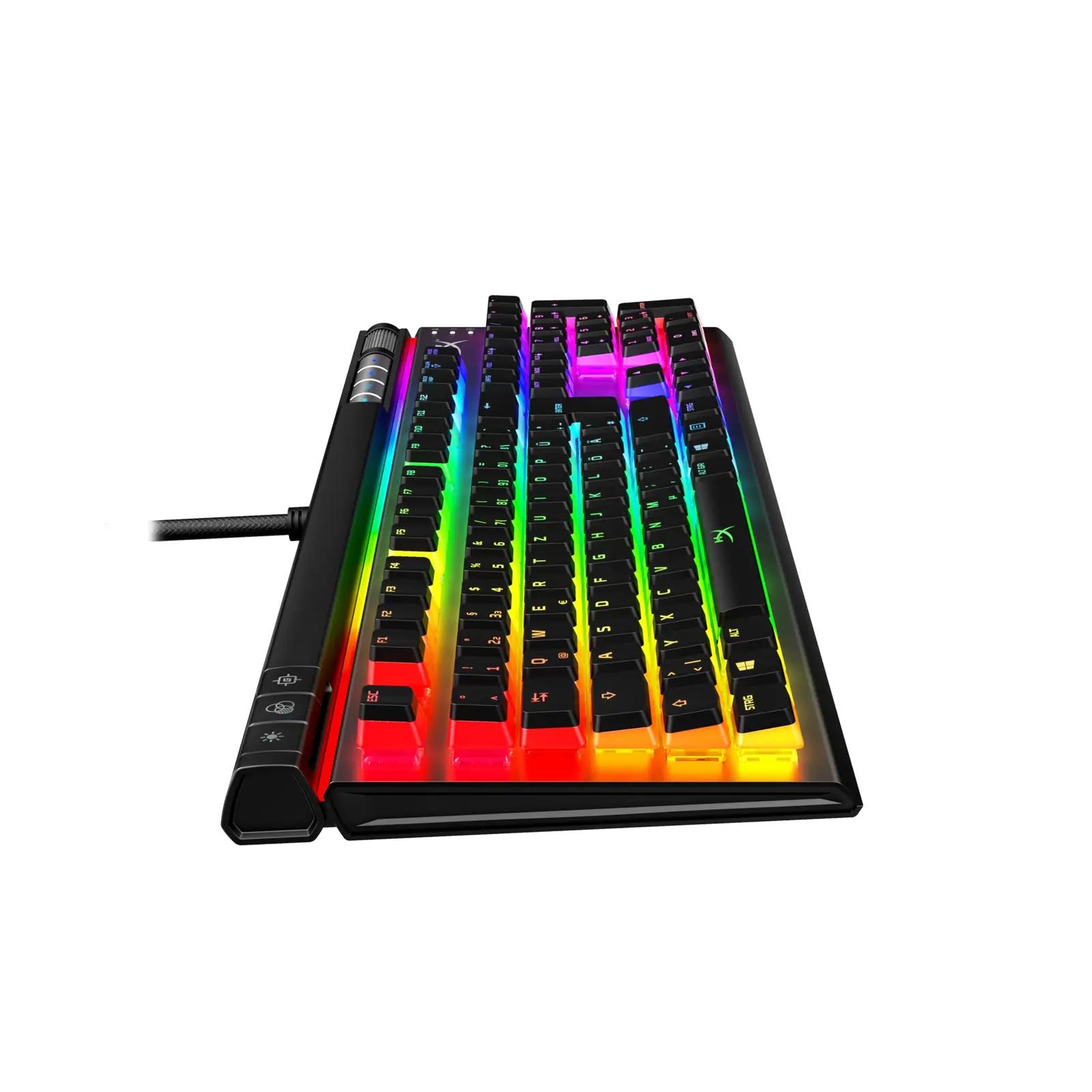 HyperX mehaaniline mänguklaviatuur — vastupidav ABS, RGB valgus – kasutusnäide