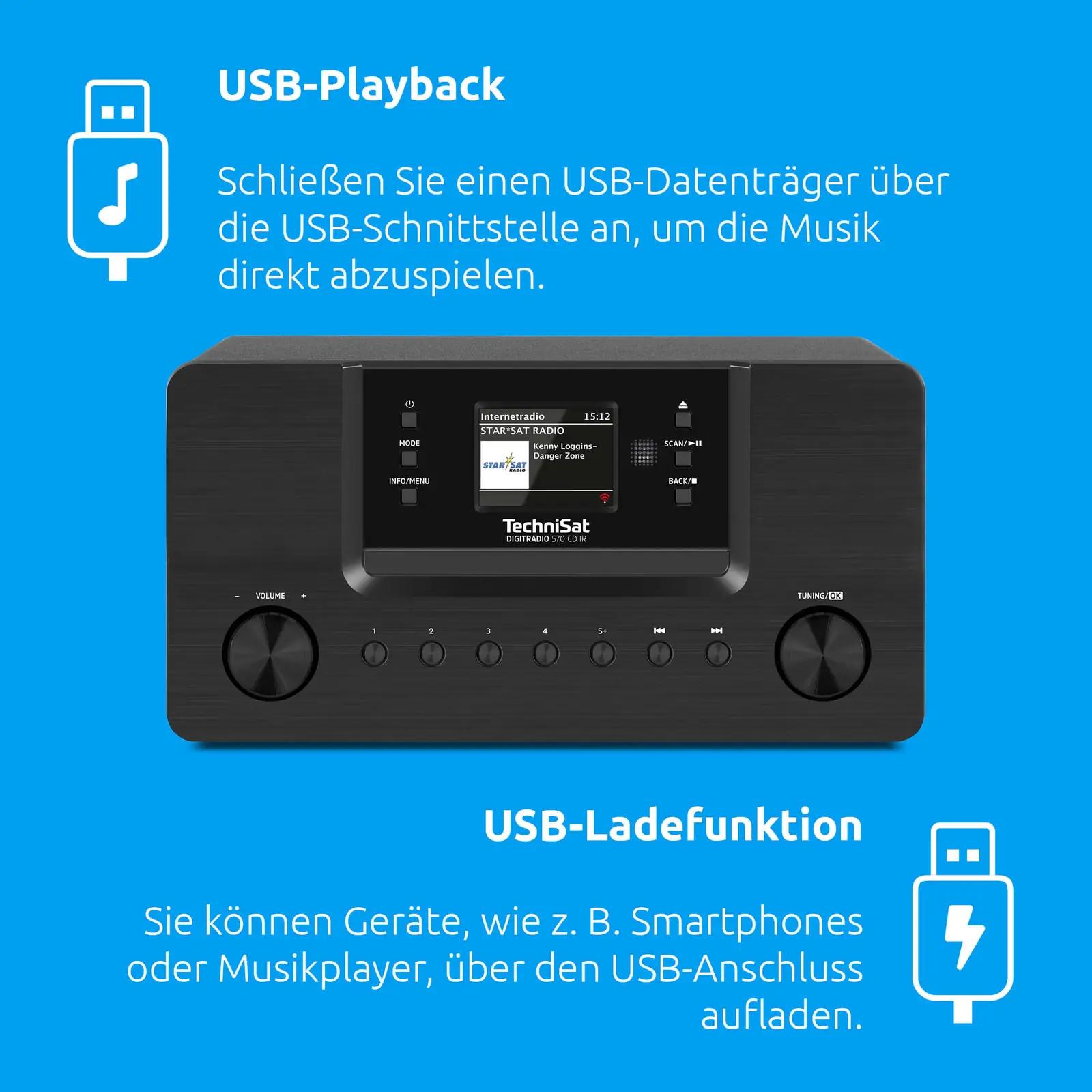 TechniSat stereoradio CD-mängijaga – mitmeallikas helielamus – pilt 7