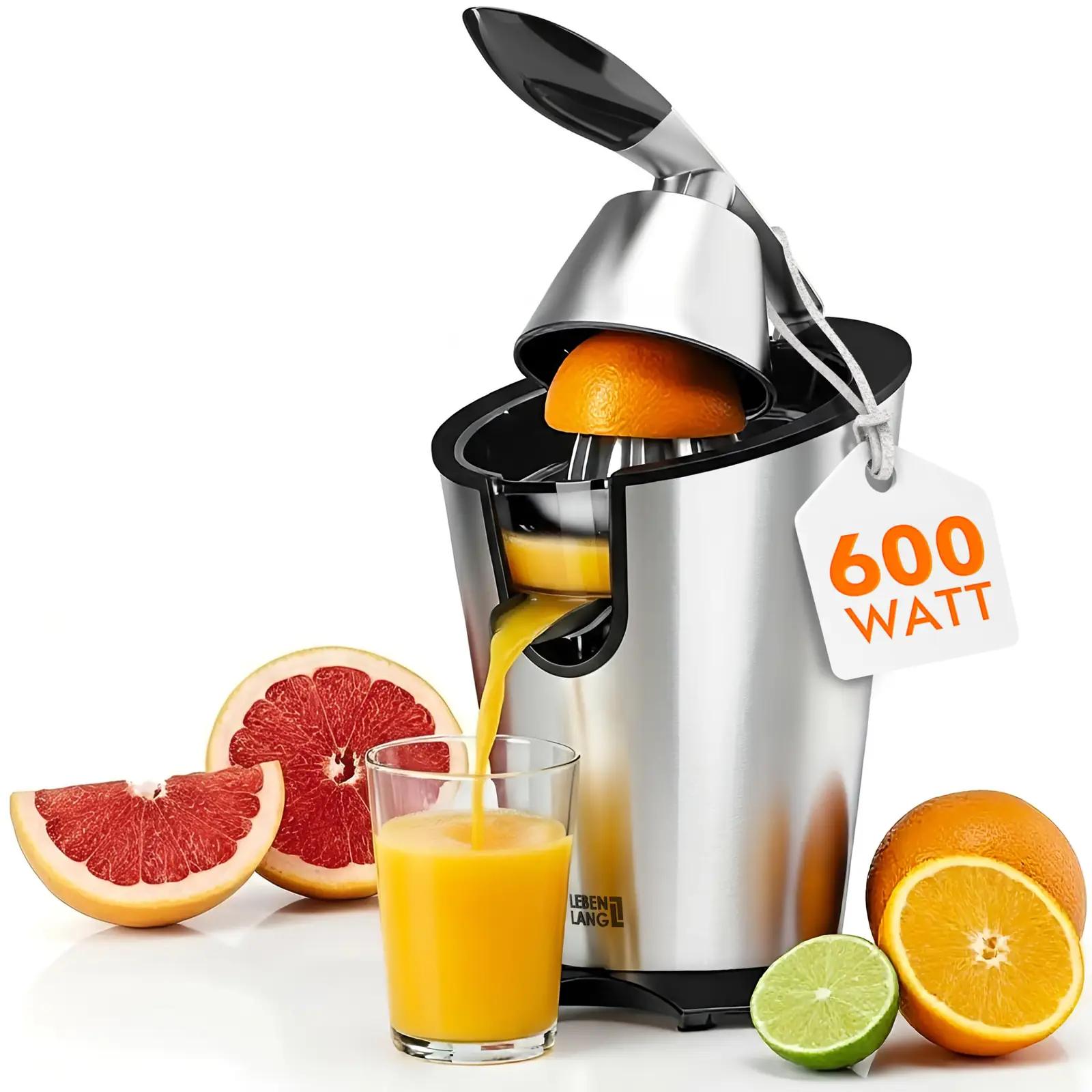 LEBENLANG roostevabast mahlapress – võimas 600W apelsinipress