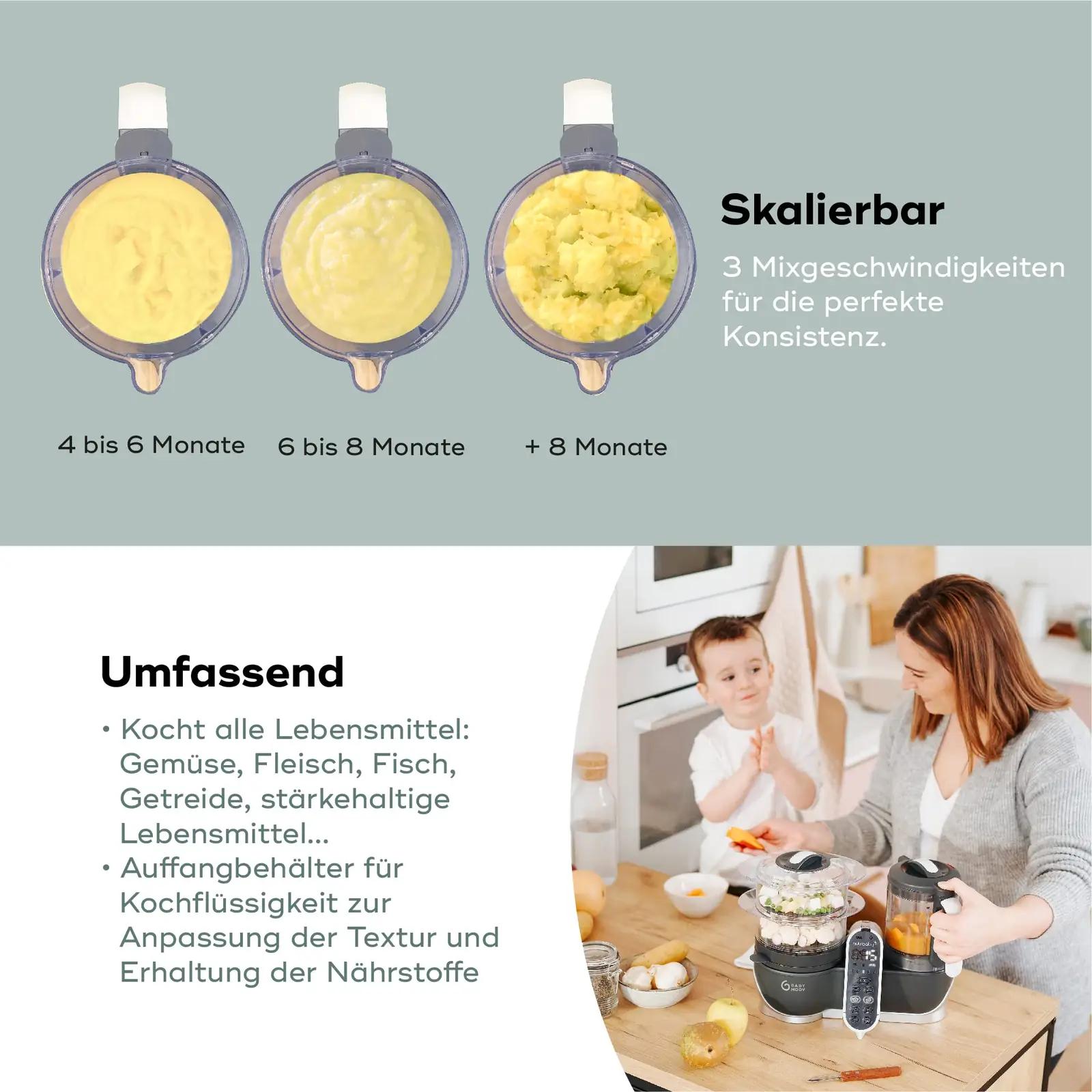 Babymoov Nutribaby Plus — aurutav ja segav toiduvalmistaja – lisavaade