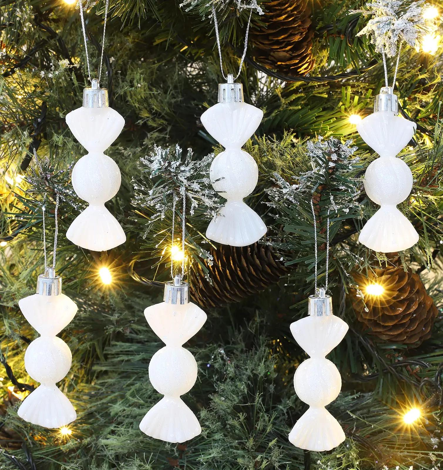 Christmas Concepts valged mini-kuulid 6–8 cm – lisavaade