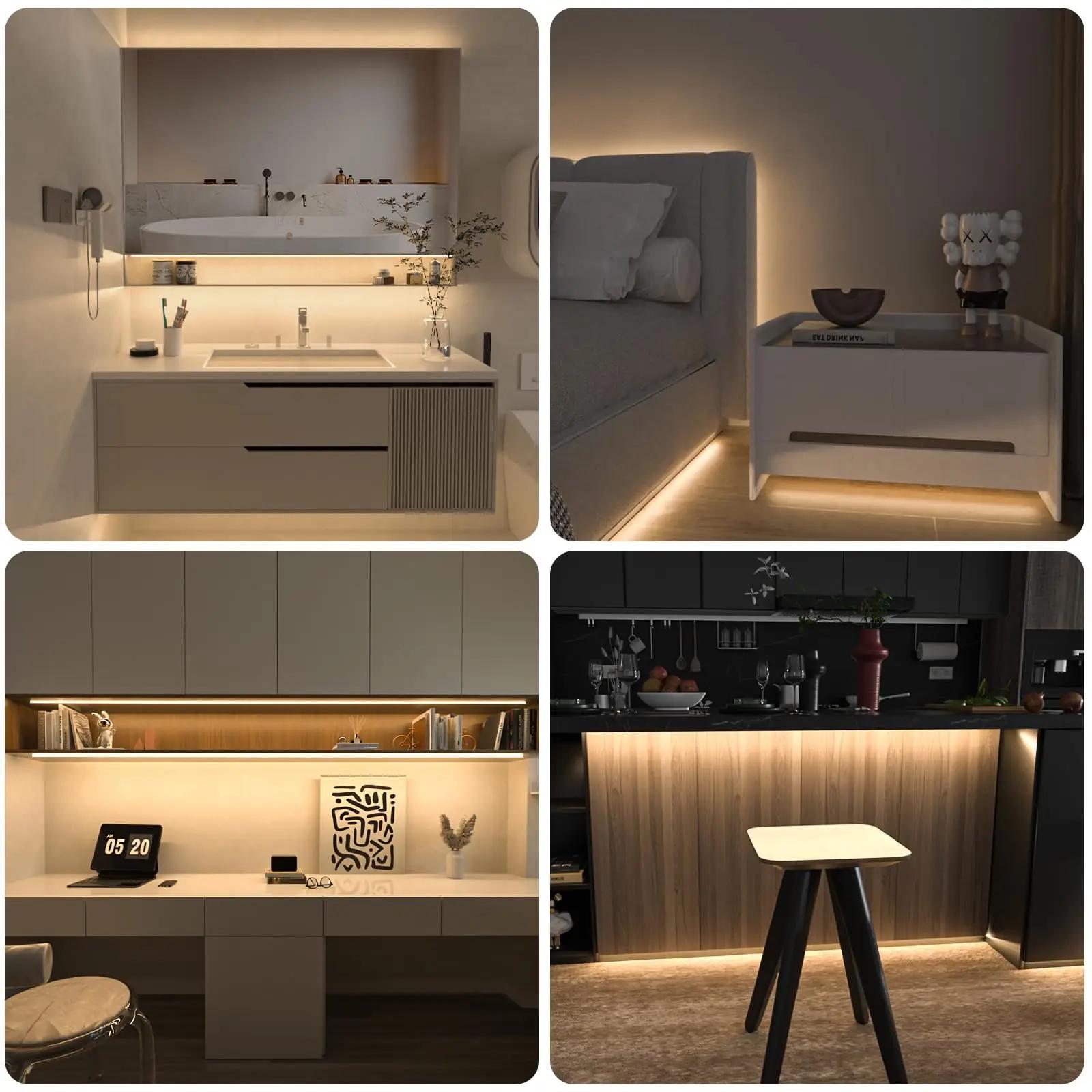 WOBANE naturaalne 3m LED-riba – soe valge ja paigaldus – pilt 7