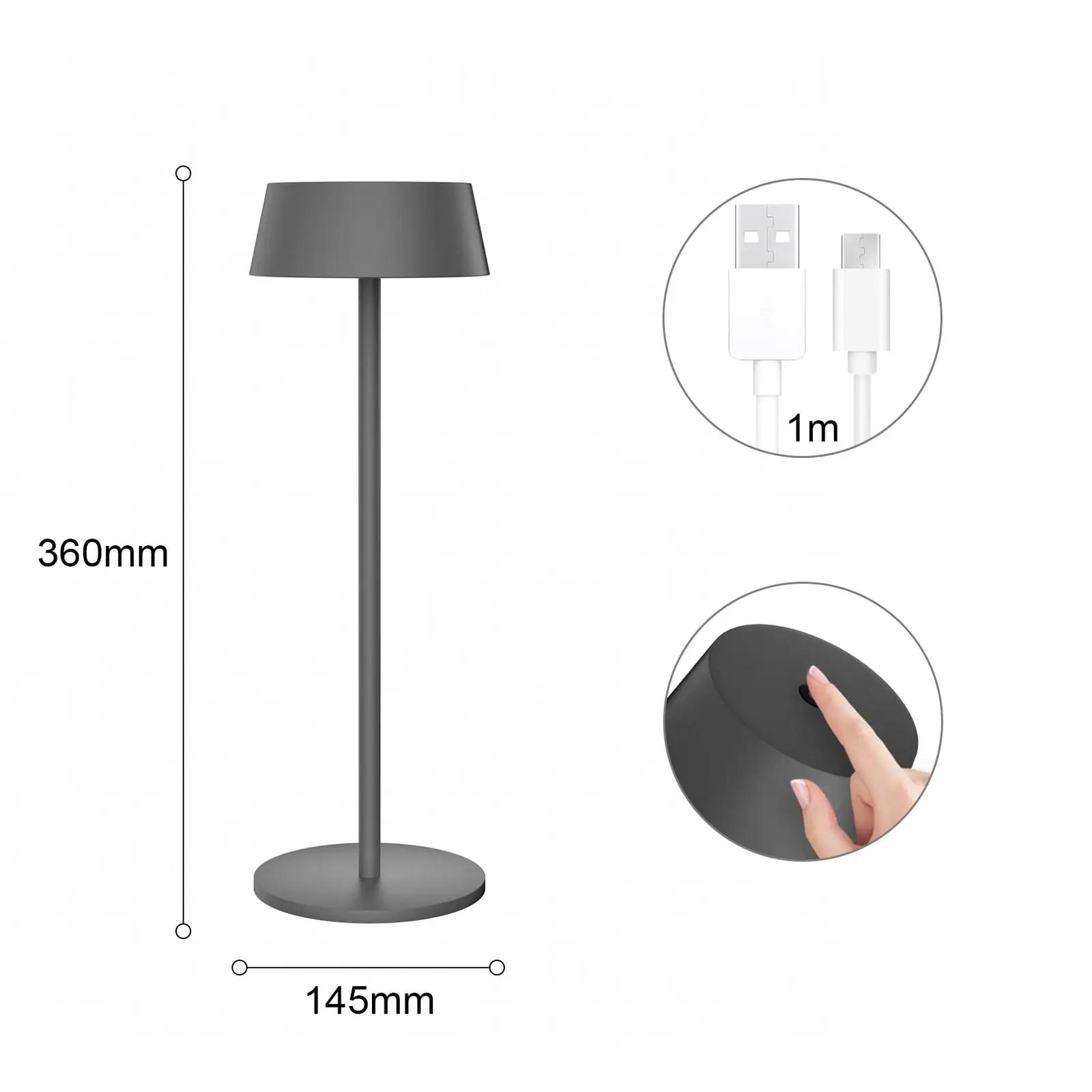 K-Bright laaditav LED lauavalgusti — alumiinium – detailne vaade
