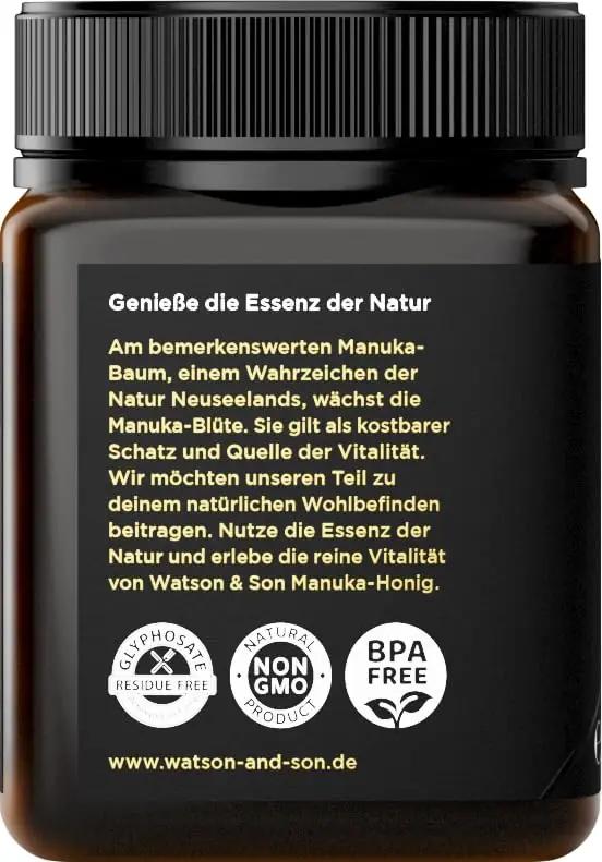 Watson & Son Manuka mesi 250 g — tugev antioksüdantne toode – kasutusnäide