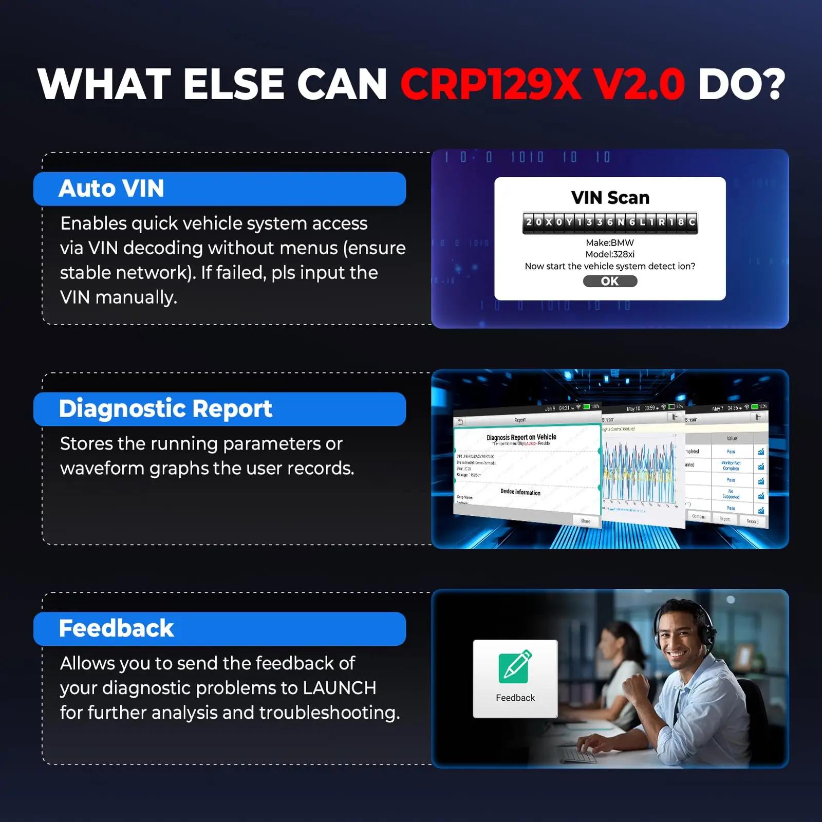 LAUNCH obd-ii diagnostikaseadmed CRP129X – pilt 6