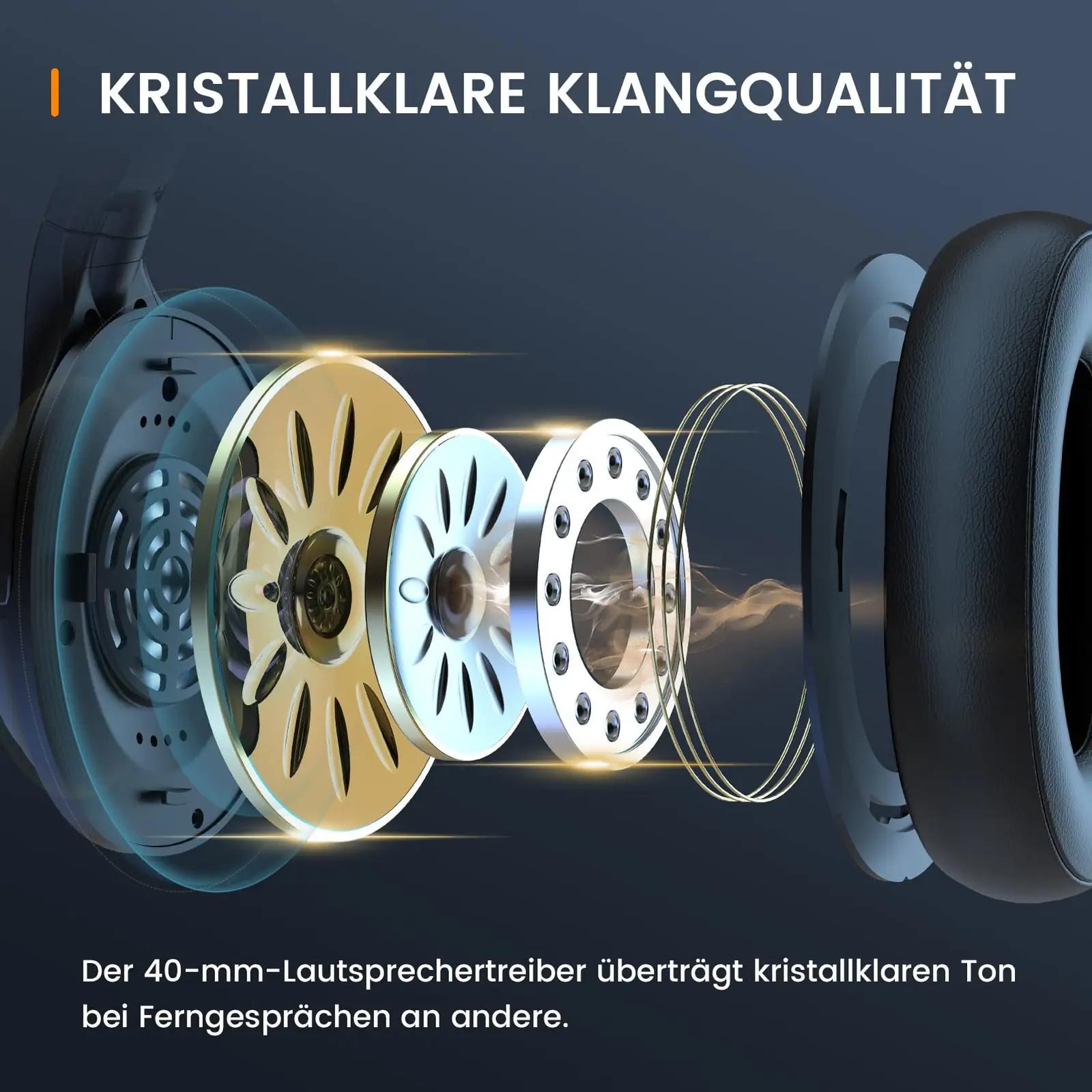 EKSA mugav over-ear peakomplekt töö- ja kodukasutuseks H6 – lisavaade