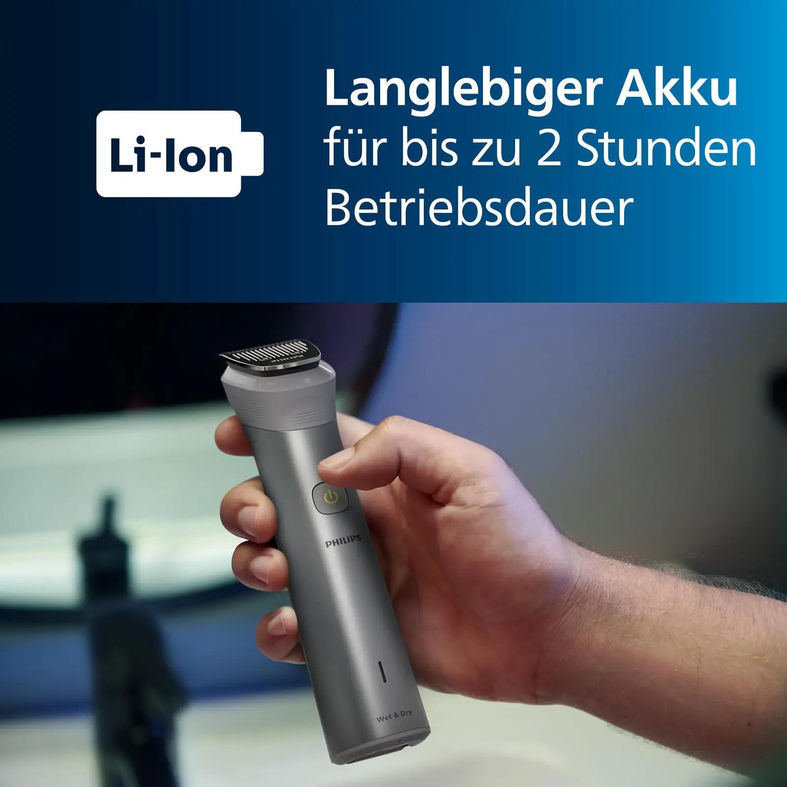 Philips roostevaba Multigroom 12‑in‑1 — mitmekülgne – kasutusnäide