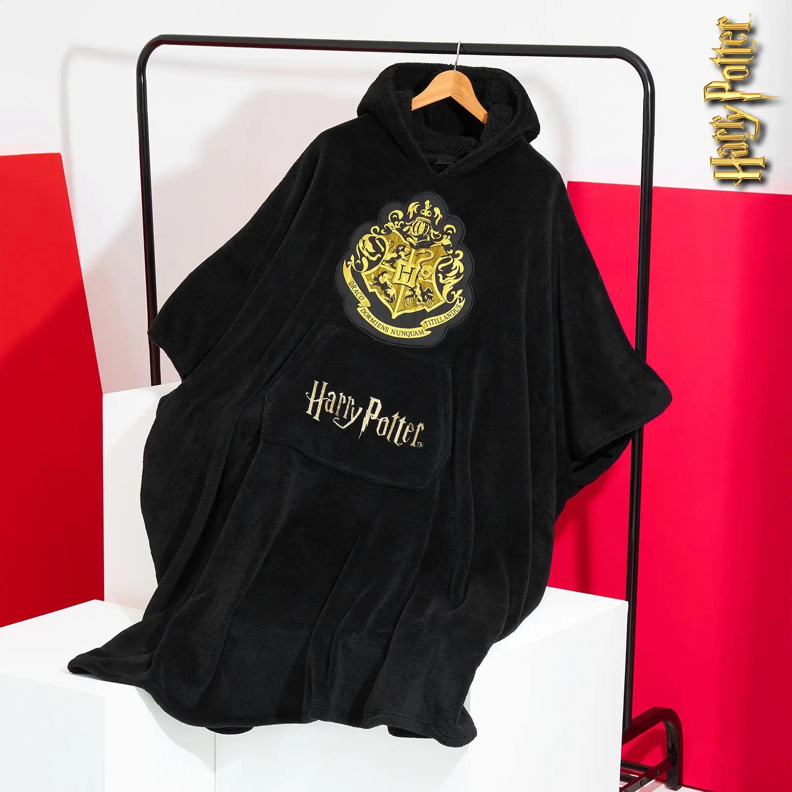 Harry Potter pehme oversized fliisist kapuutsiga tekk – detailne vaade
