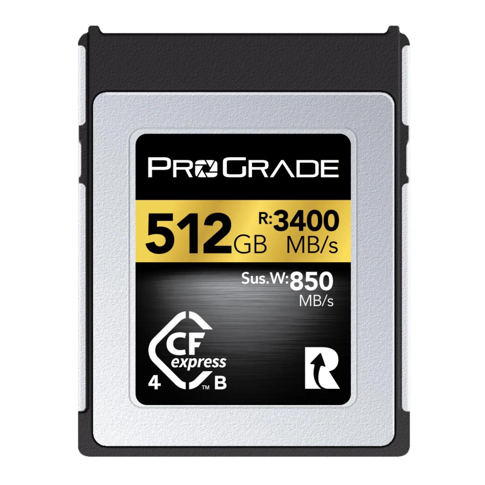 ProGrade Digital kuldne CFexpress 4.0 512 GB – kiire salvestus