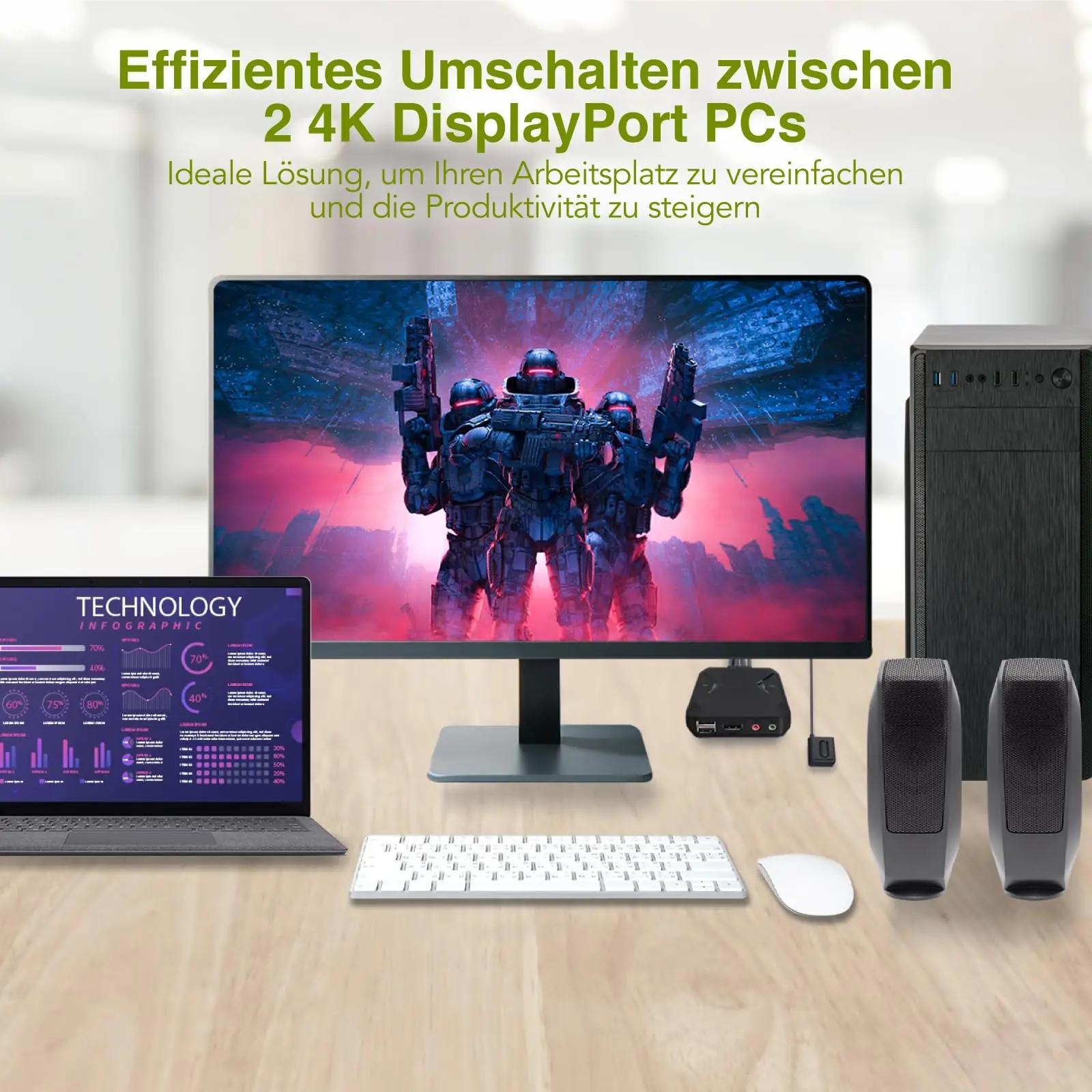 IOGEAR GCS52DP kvm-lülitid – detailne lähivaade