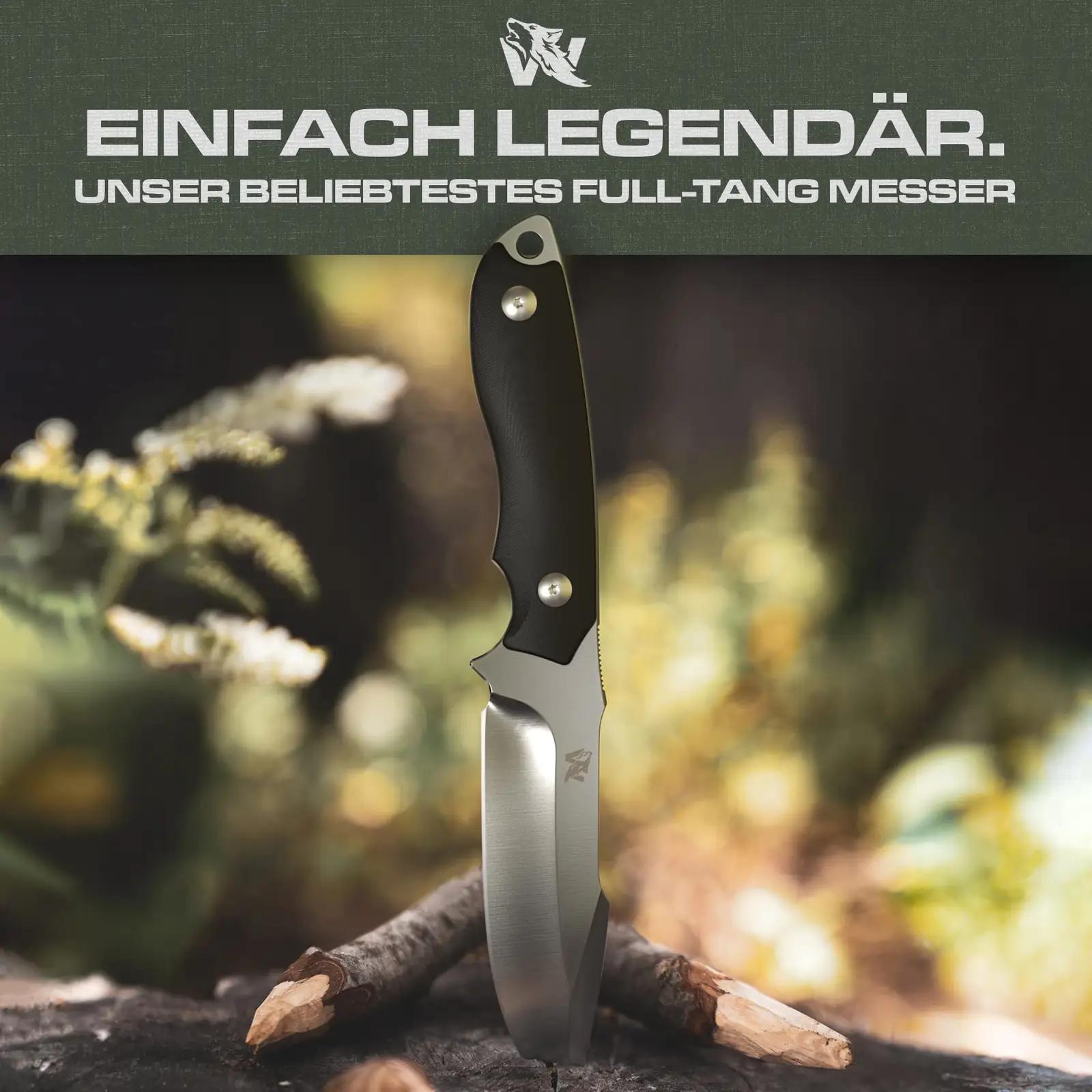 ODENWOLF terasest bushcraft-nuga koos kydex-kotiga — vastupidav – pilt 6