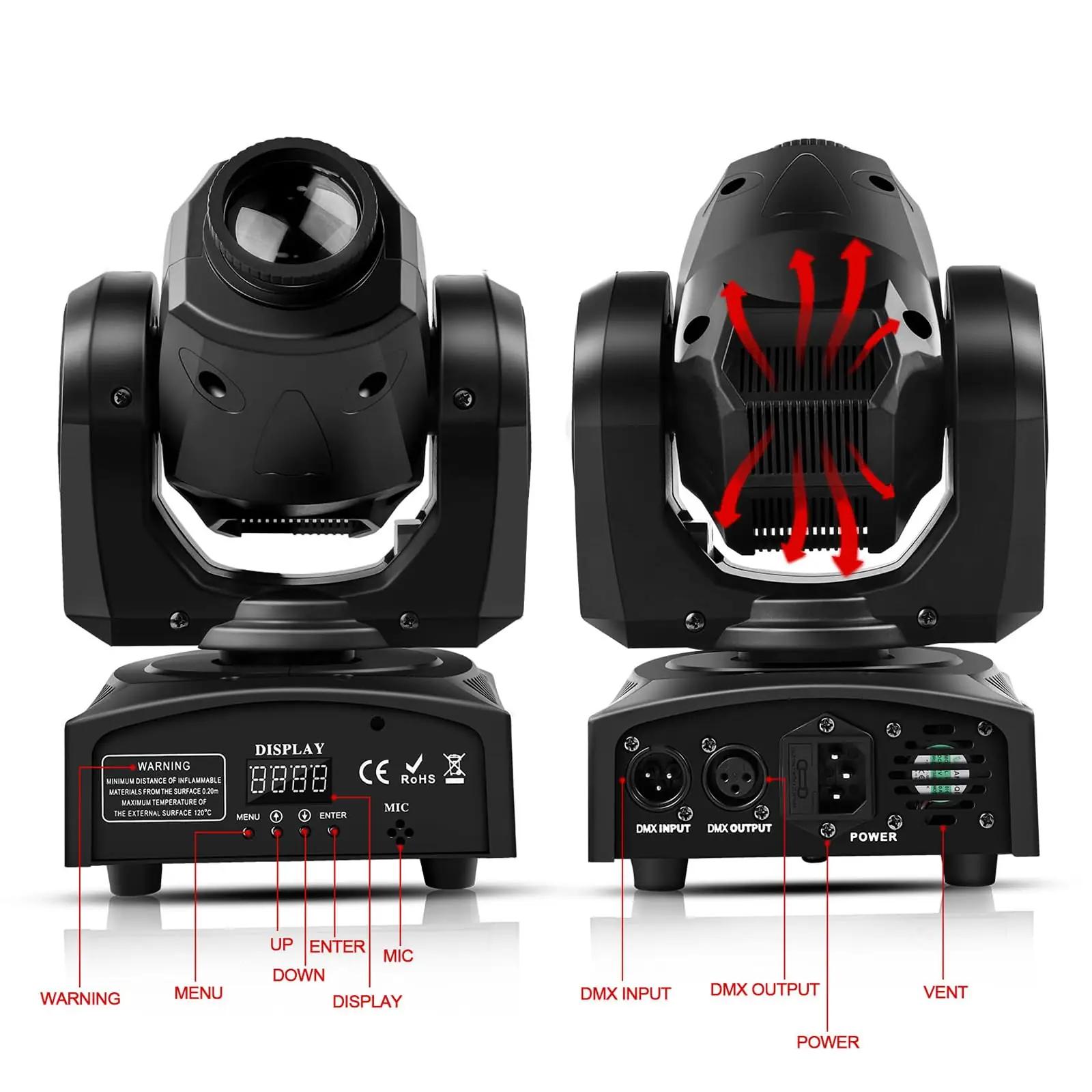 U`King LED-moving head 50W – kompaktne DJ-valgusti kingituseks – pilt 6