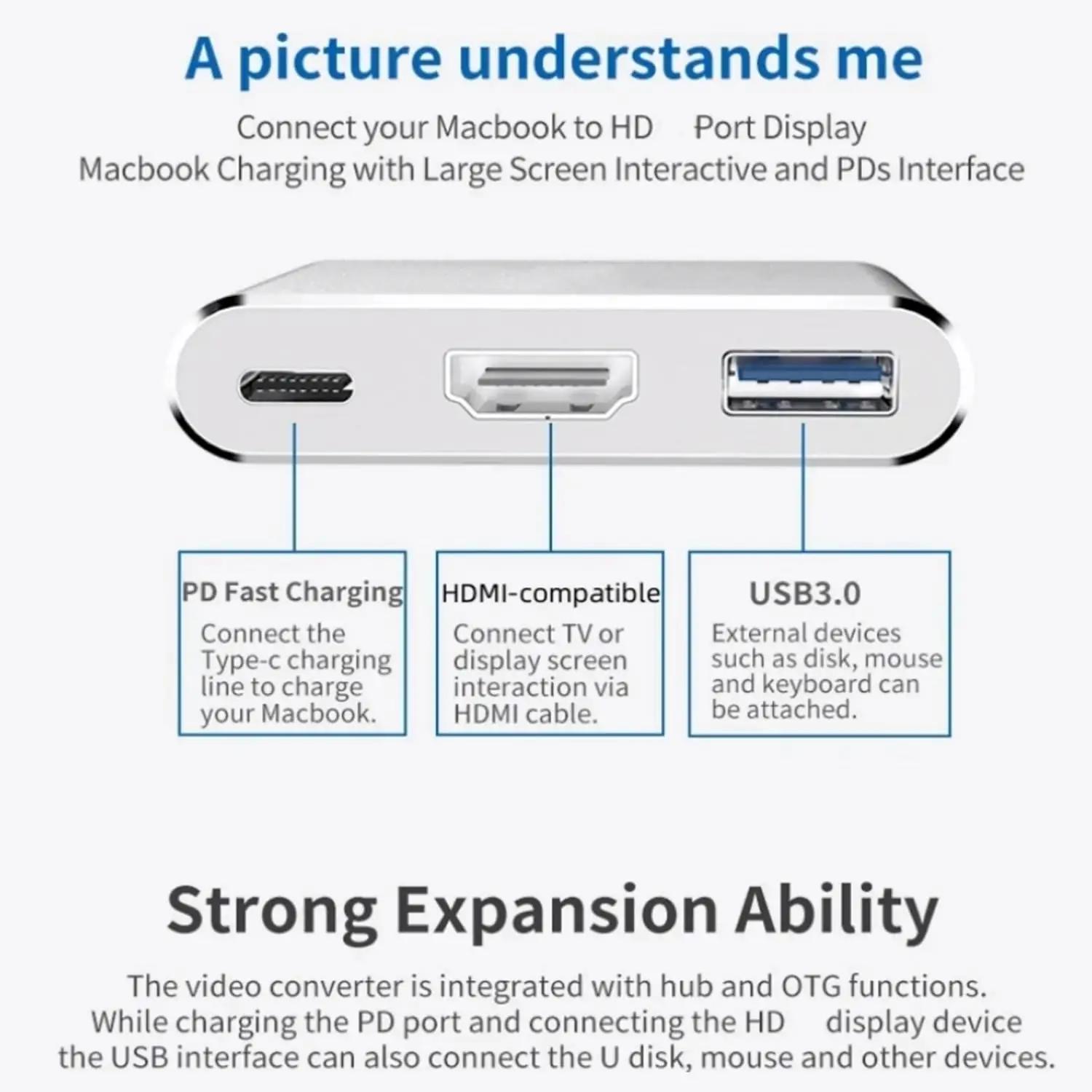 YMY 8541678344 dp‑hdmi adapterid – detailne lähivaade