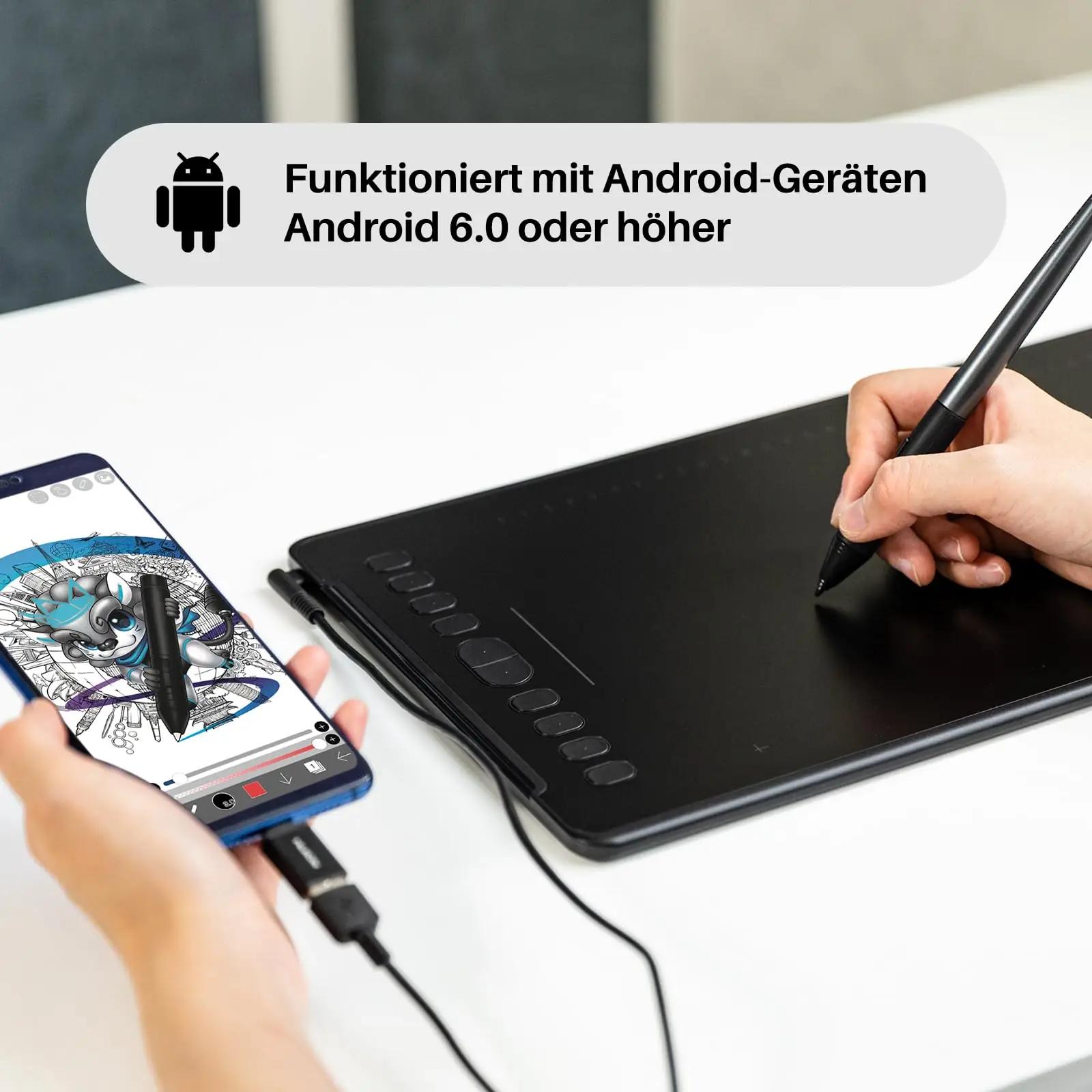 HUION stiilne joonistustahvel H1161 — täpne töö ja kingiidee – pilt 6