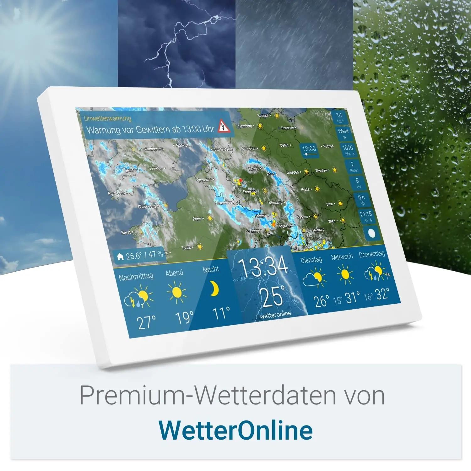 WetterOnline kodune ilmjaam ABS-korpusega — täpne ruumiklima – pilt 6