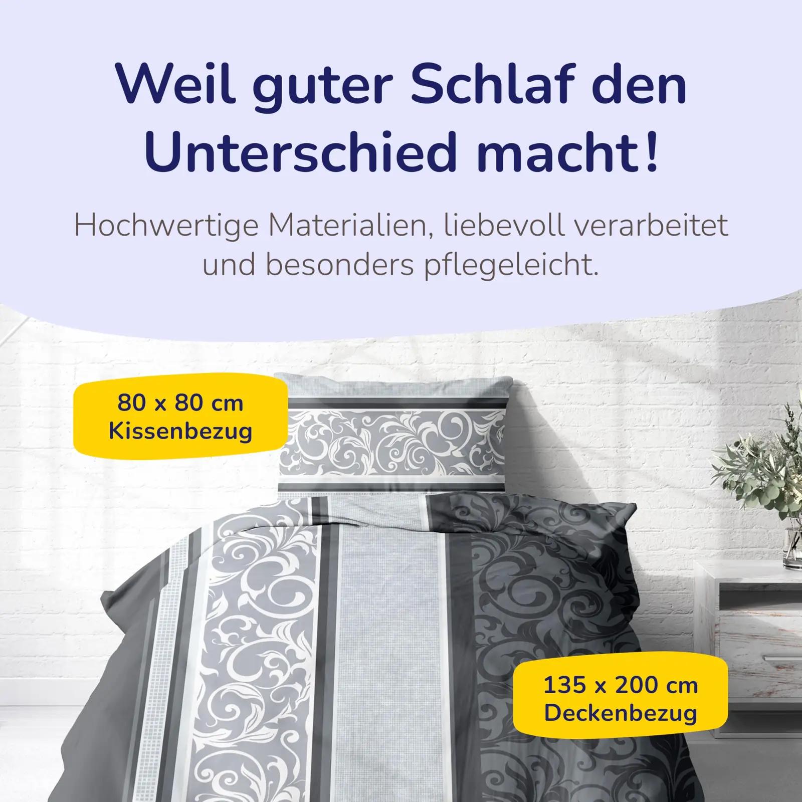 Träumschön pehme biber voodipesu komplekt talveks, 135×200 – detailne vaade