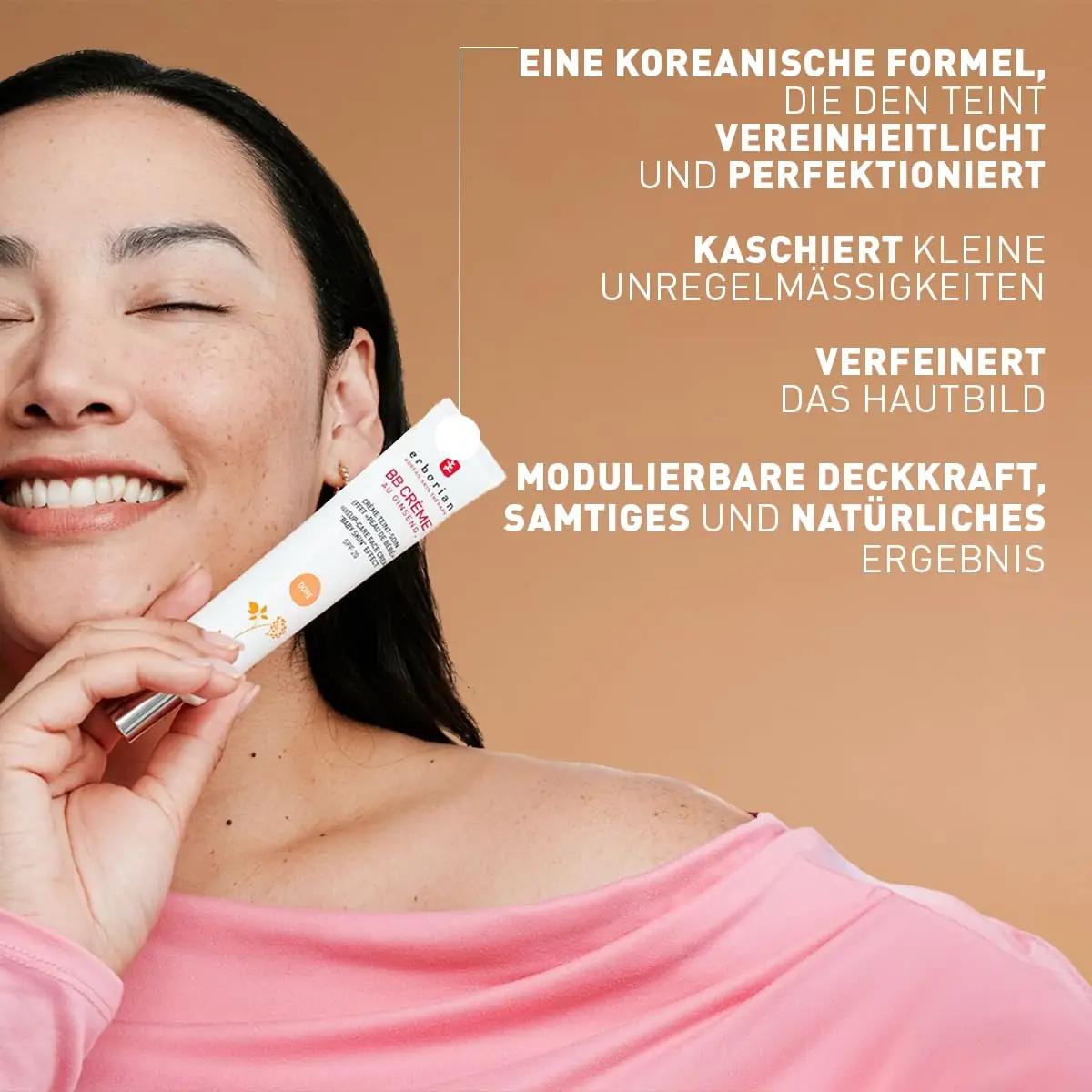 Erborian BB- kreem naturaalse tulemuse ja SPF 20 kaitse – kasutusnäide