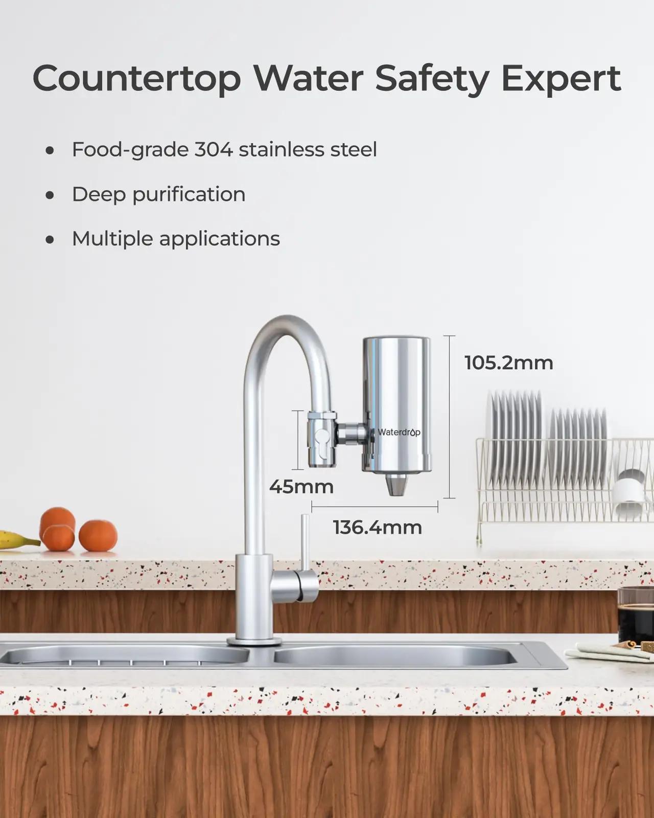 Waterdrop roostevaba kraanifilter — puhas joogivesi kodus – lisavaade
