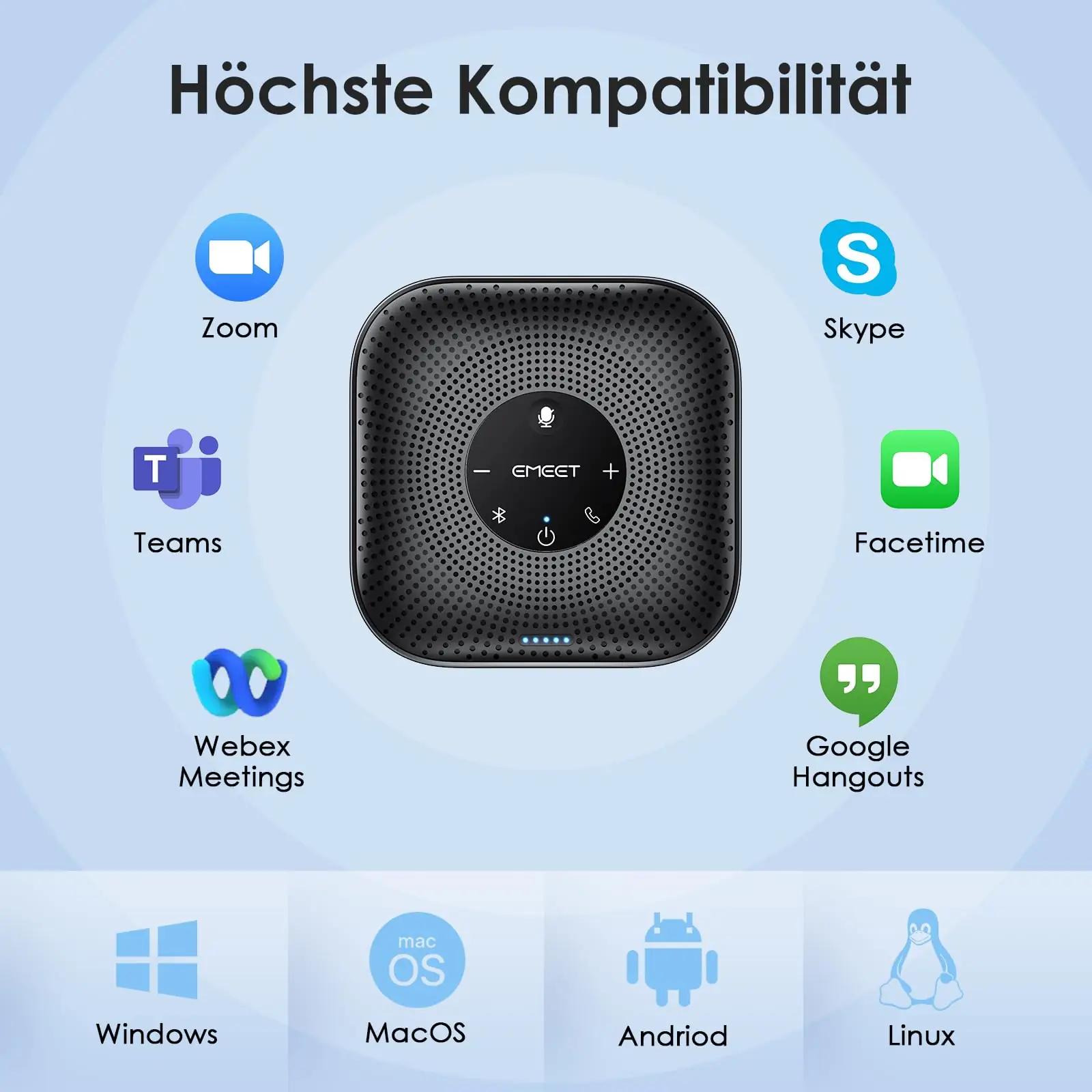 EMEET konverentsikõlar M0 PLUS — kompaktne ja selge heli – pilt 8