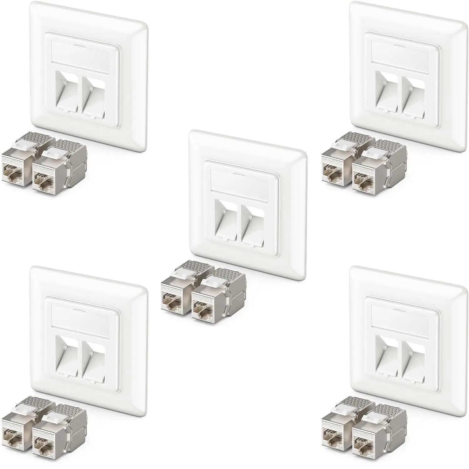 deleyCON metallist 5x RJ45 seinakarp 10 Gbit/s