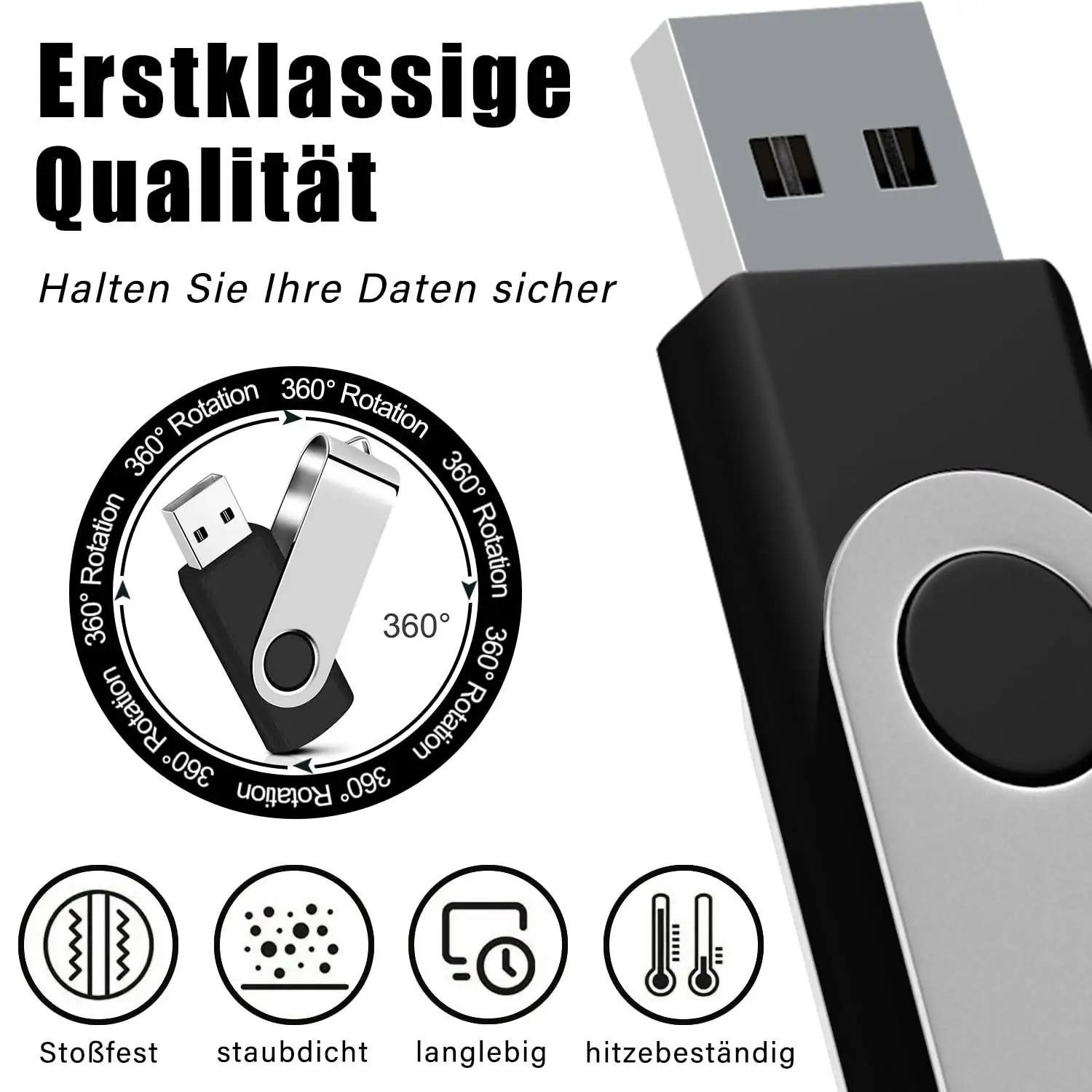 EASTBULL värvikas 4GB USB-mälupulk — vastupidav ja praktiline – pakend ja tarvikud