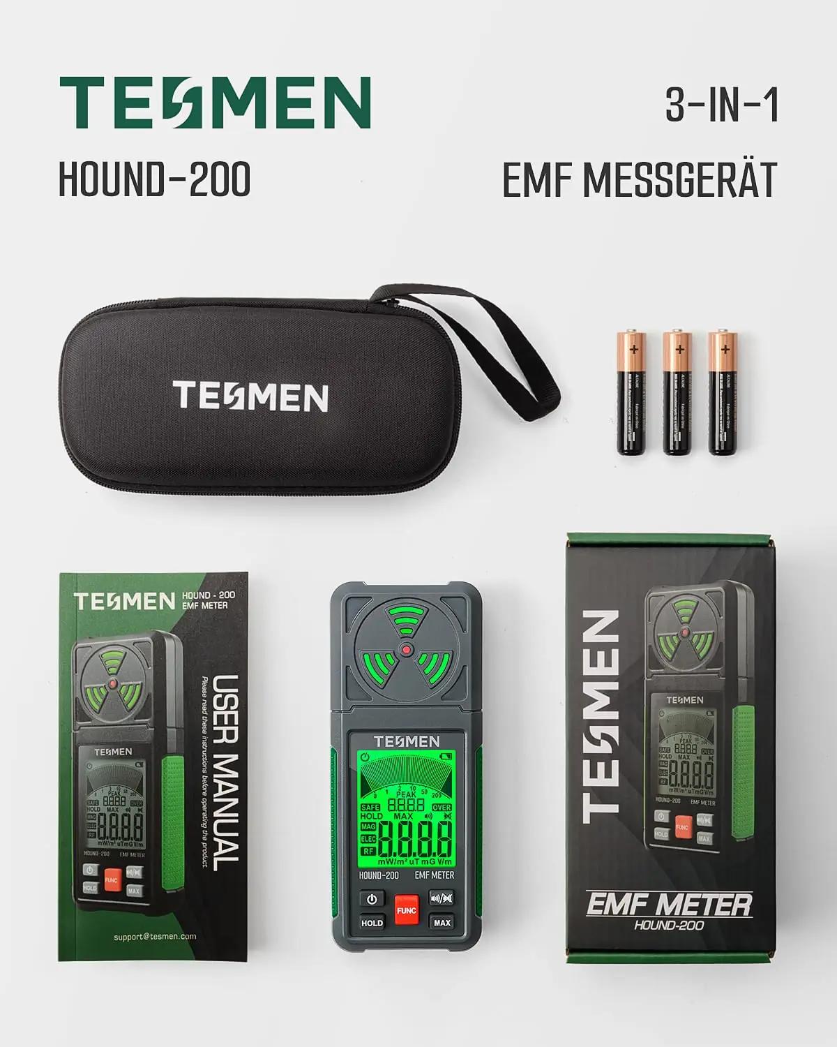 TESMEN nutikas EMF-mõõtur — kodu- ja välikasutuse abivahend – pilt 7