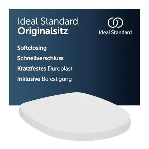 Ideal Standard Duroplastist ümardatud WC-pann, pehme sulgumine – detailne vaade