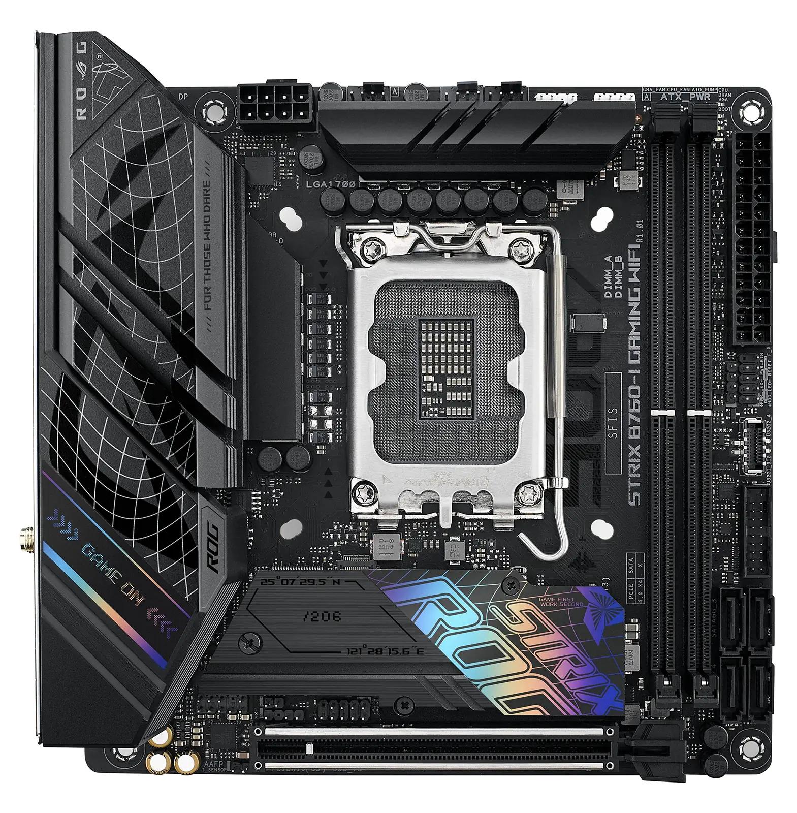 ASUS ROG Strix Mini-ITX emaplaat DDR5 ja WiFi 6E jõudlus – detailne vaade