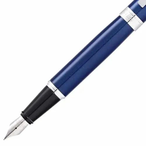 Sheaffer sinine roostevaba täitevpliiats — elegantne kingitus – lisavaade