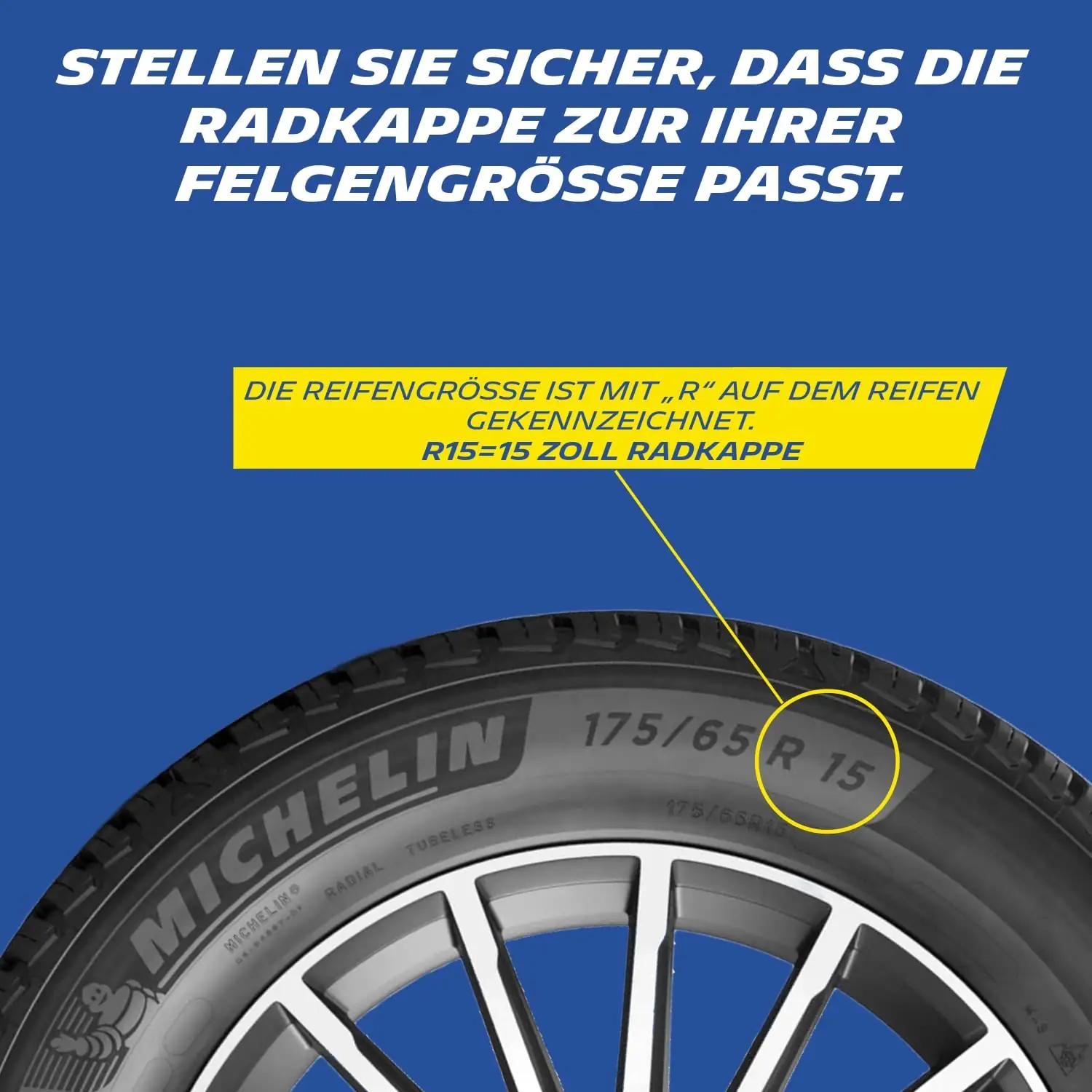 MICHELIN 15 zoll ABS-rataskatted – vastupidav stiilne kaitse – pilt 6