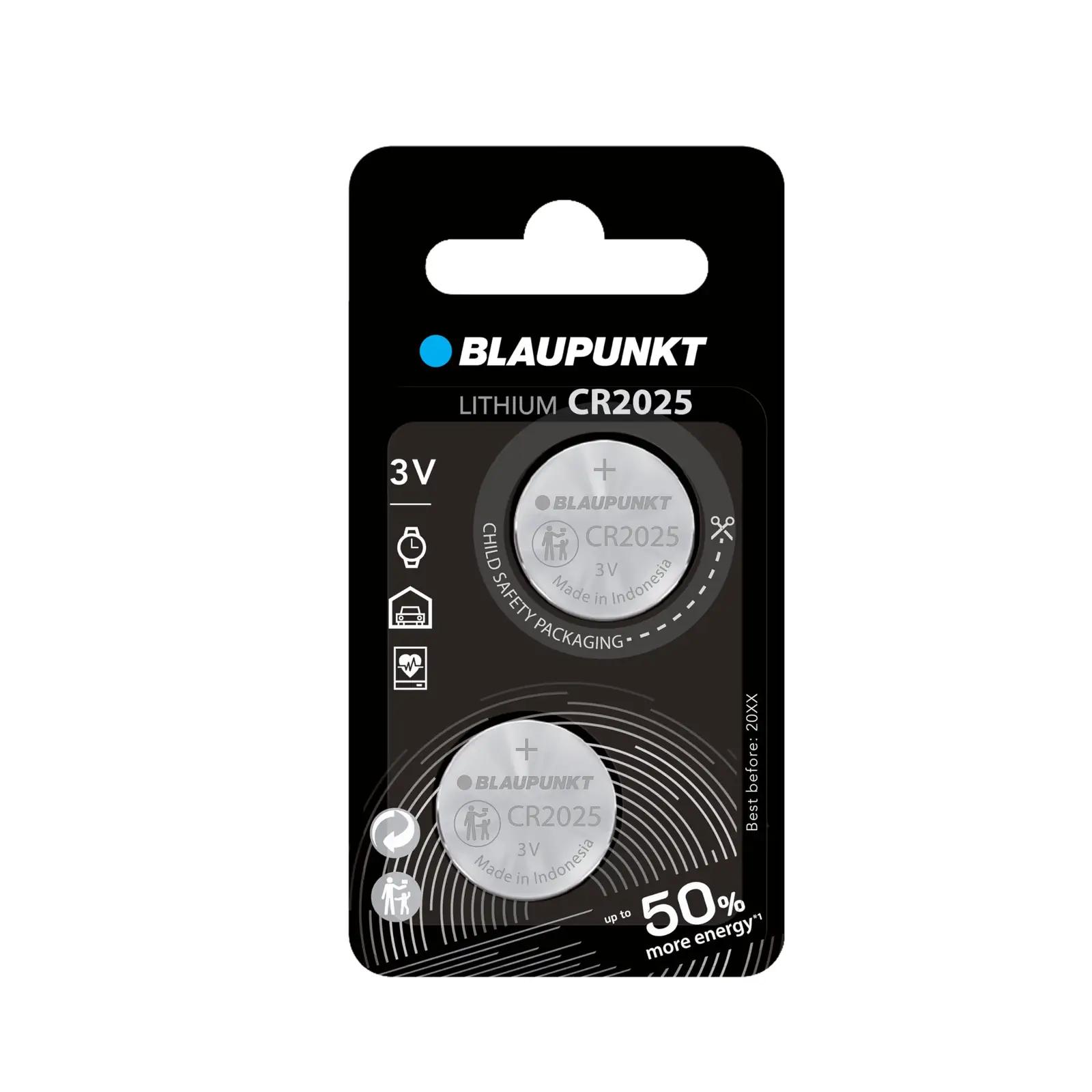 Blaupunkt vastupidav liitiumCR2025 patarei – pikk säilivus