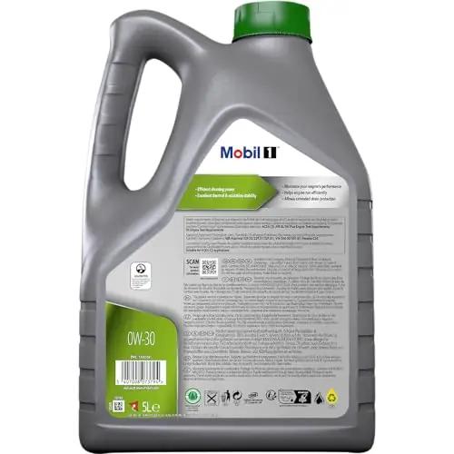 Mobil kõrgekvaliteediline mootoriõli 0W-30 5L – säästab kütust – pakend ja tarvikud