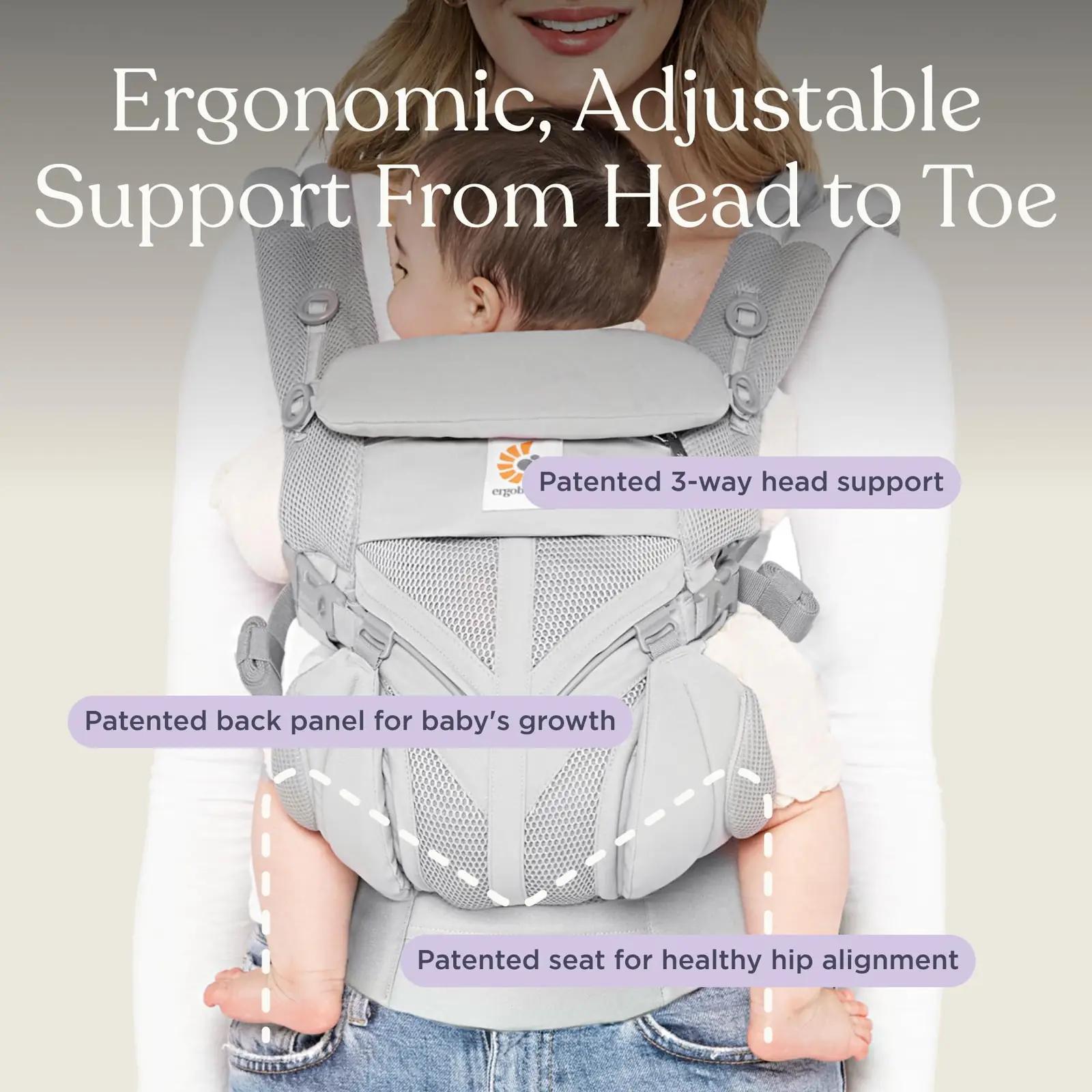 Ergobaby kandekott Omni 360 Cool Air Mesh – kasutusnäide