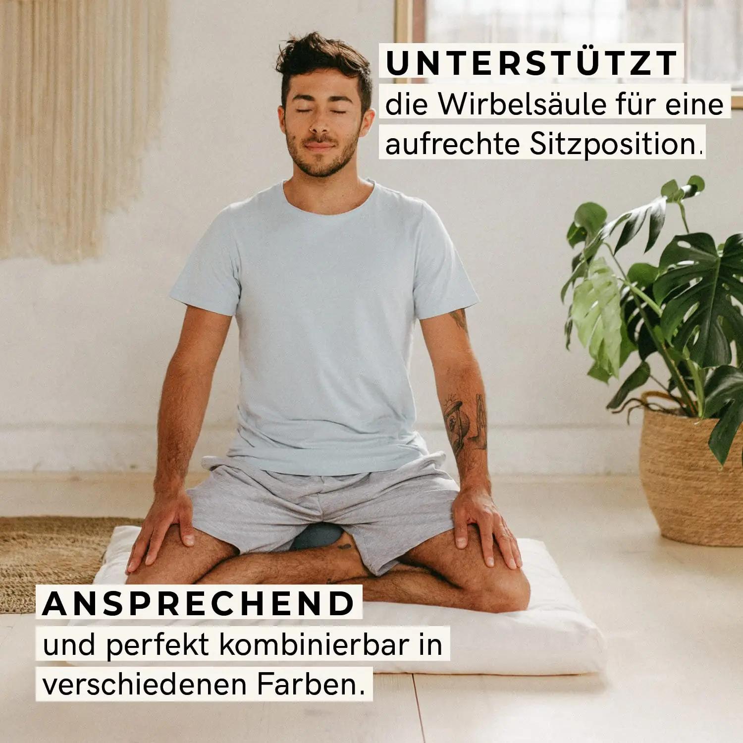 Lotuscrafts puuvillane meditatsioonipatja — ergonoomiline iste – pilt 6