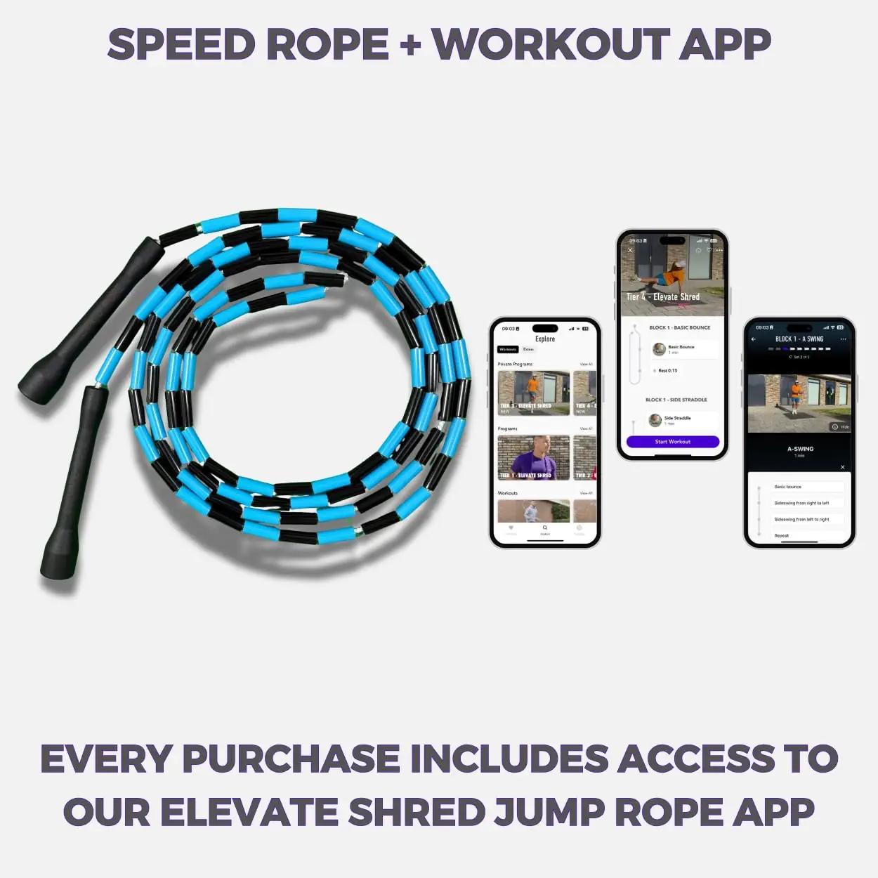 Elevate Rope sinimust perl hüppenöör treeninguks ja kingituseks – pilt 7