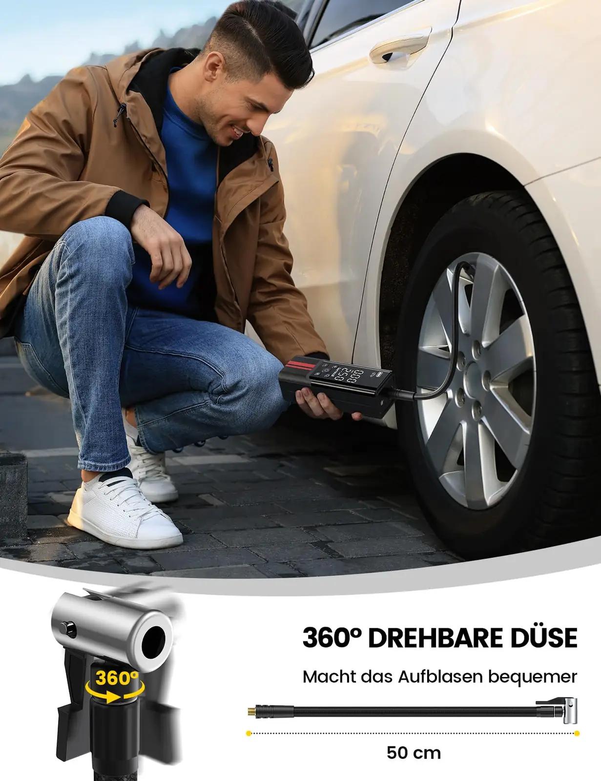 Lamicall kompaktne akupump 12V – kiire täitmine ja powerbank – pilt 6