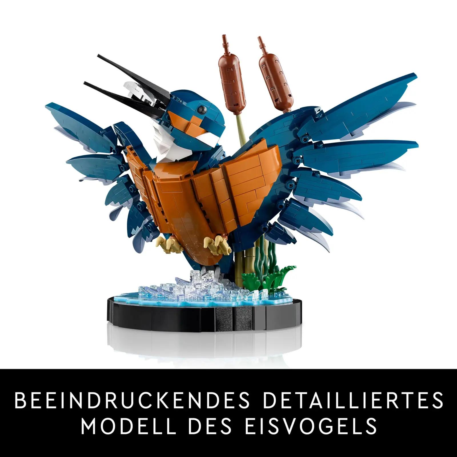 LEGO elegantne jäälind mudel — dekoratiivne ehituskingitus – pakend ja tarvikud