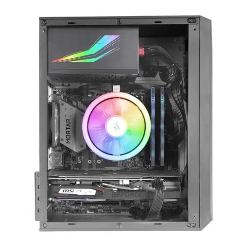 Mars Gaming kompaktne Micro-ATX korpus ARGB aknaga — MCS1 – pakend ja tarvikud