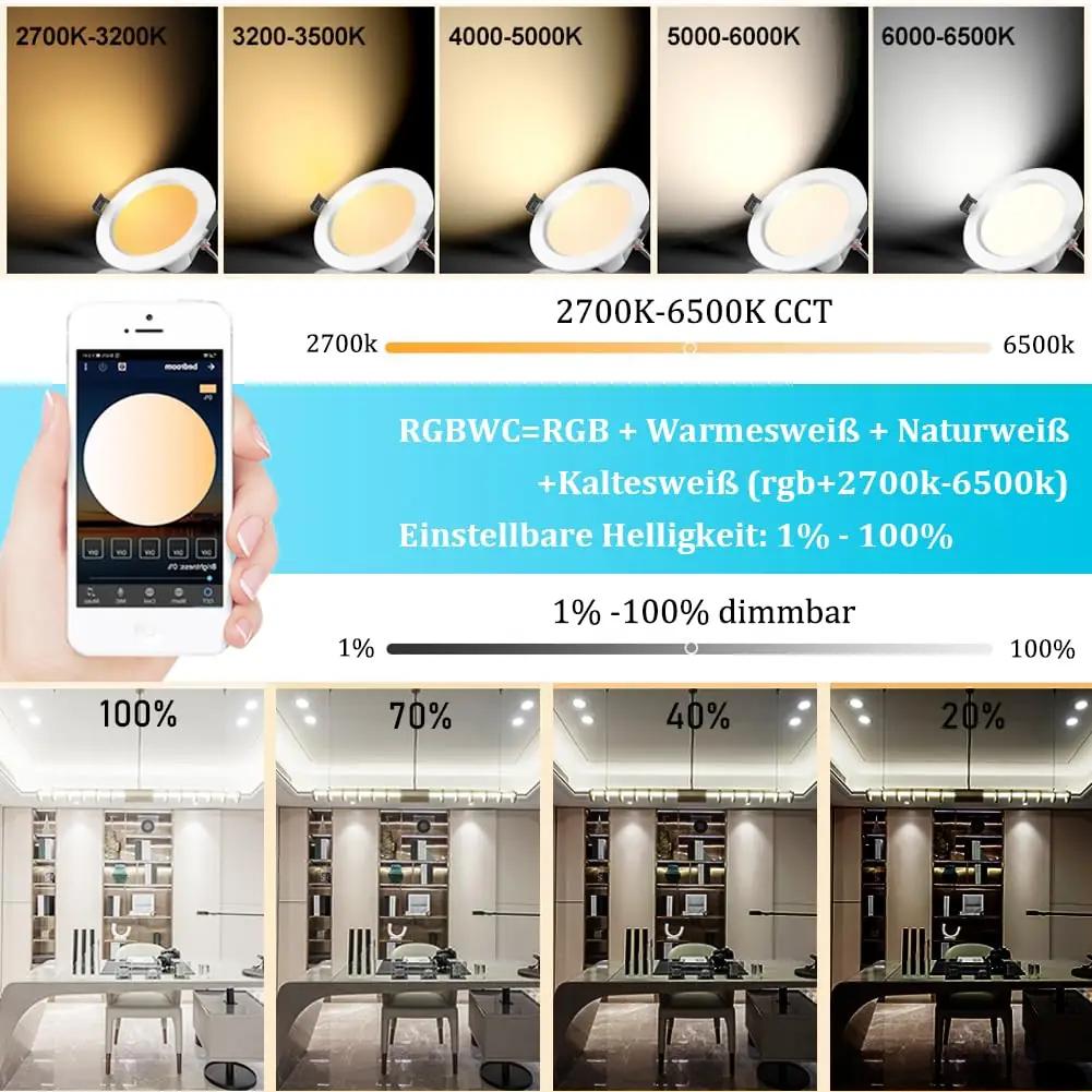 GEYUEYA Home madal profiiliga LED-deckenspot komplekt – pakend ja tarvikud