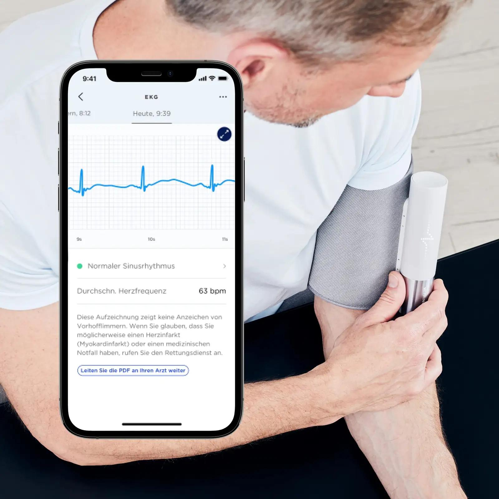Withings nutikas vererõhumõõtja koos EKG ja stetoskoobiga – pakend ja tarvikud