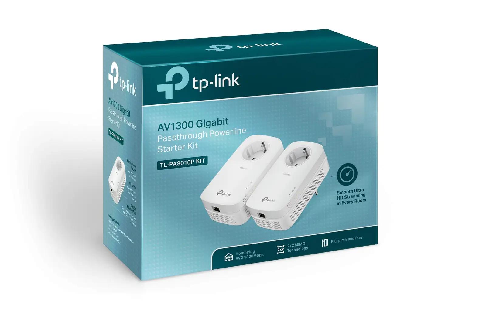 TP-Link TL-8010P KIT powerlan-adapterid – detailne lähivaade