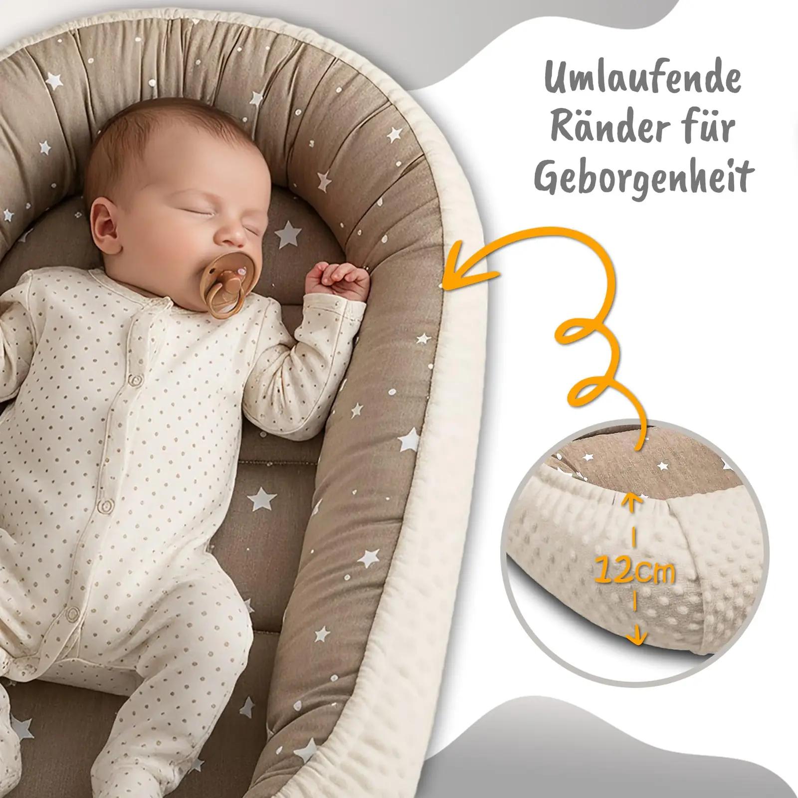 Totsy Baby pehme Minky babynest — hubane ja kaasaskantav – pakend ja tarvikud