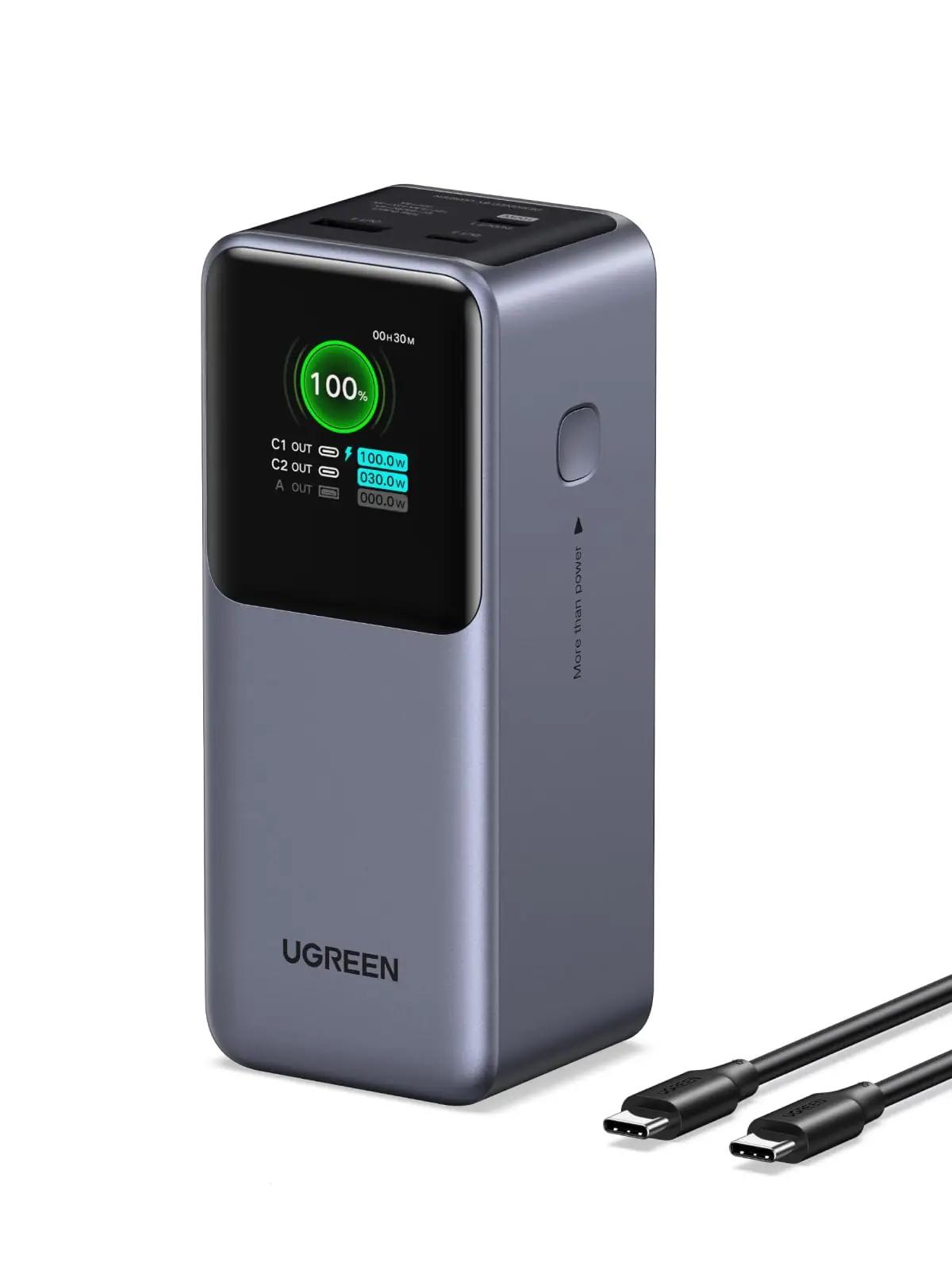 UGREEN tugev 20000 mAh veekindel powerbank – kiire laadimine