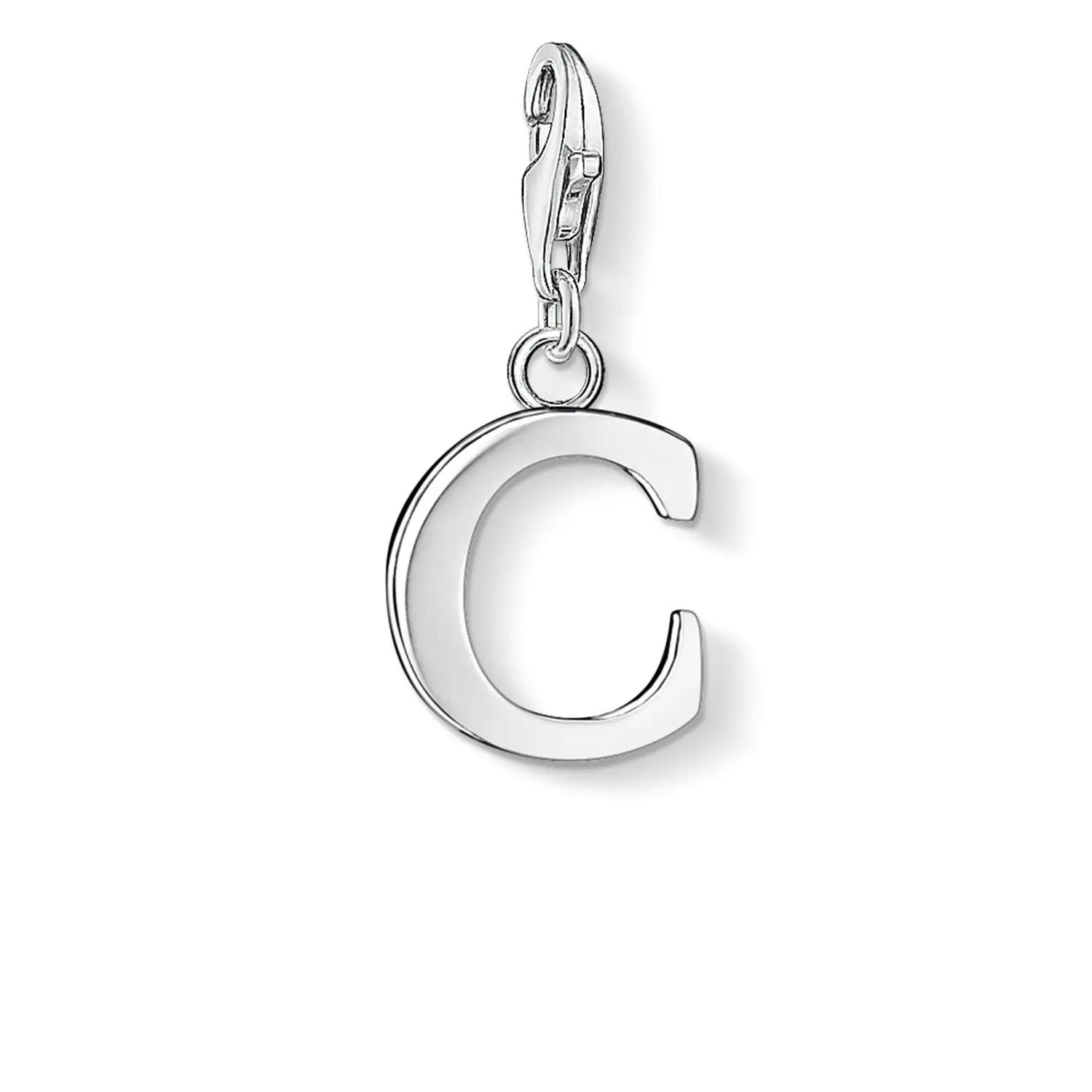 THOMAS SABO sterling hõbe ripats charm C – isikupärane kingitus