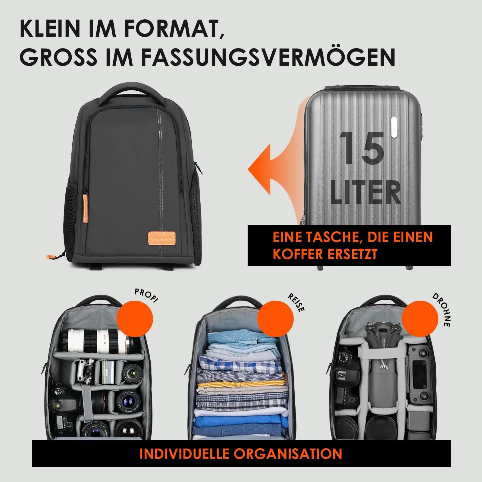 TARION veekindel fotokott TB-04 – kerge ja kompaktiivne – pakend ja tarvikud