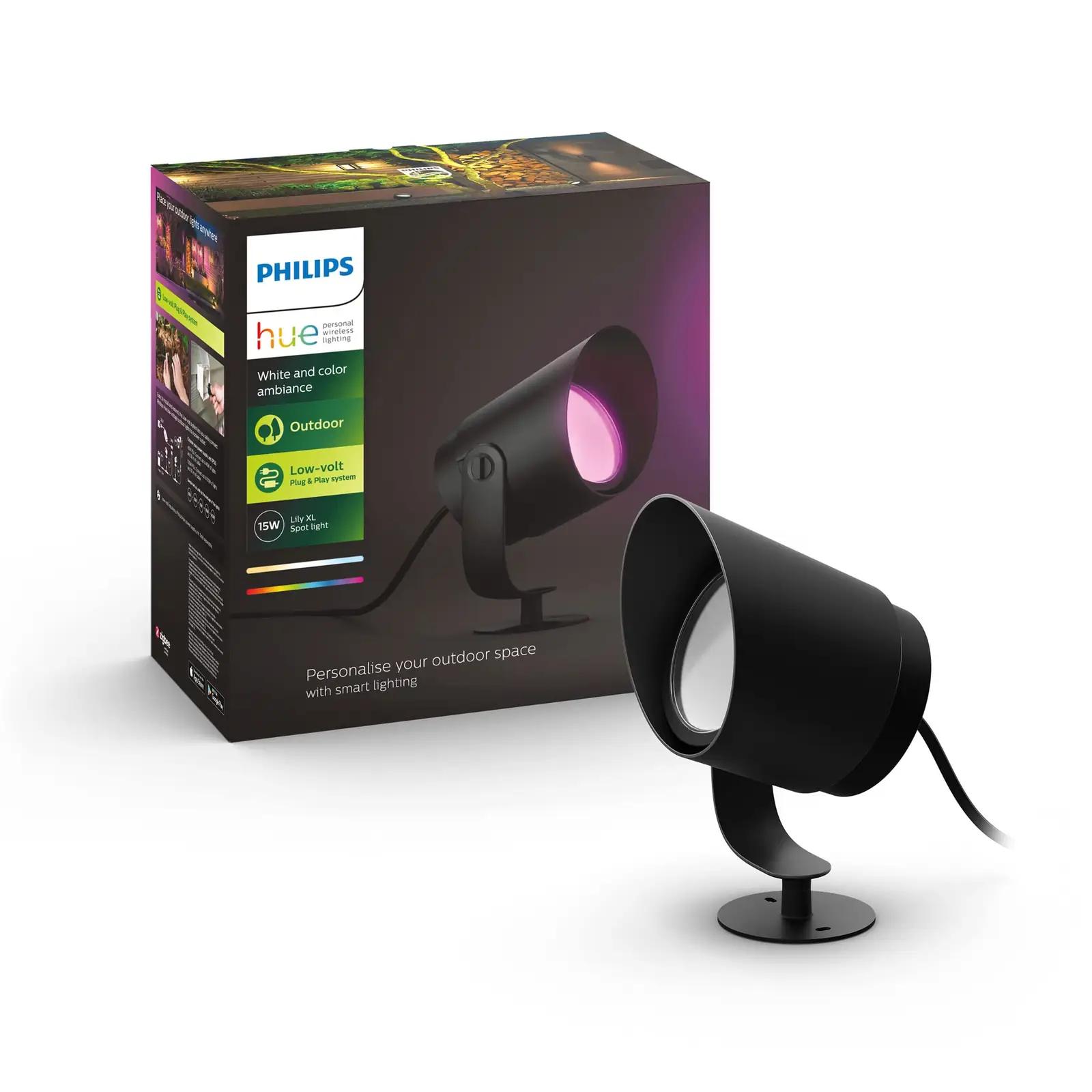 Philips Hue välivalgusti Lily XL — mitmevärviline aedvalgus – detailne vaade