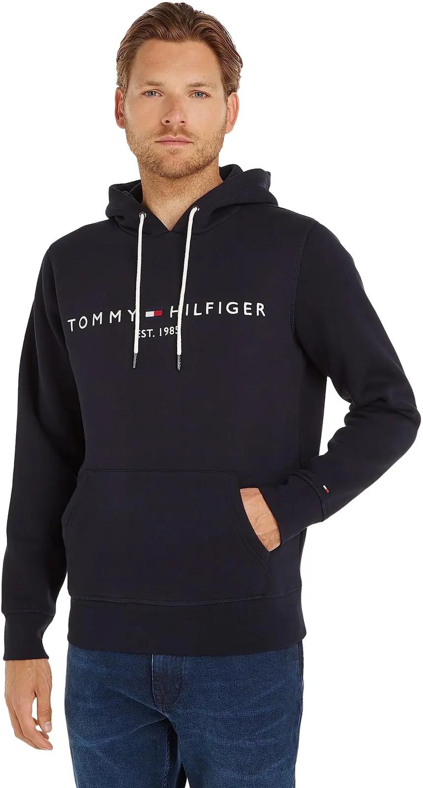 Tommy Hilfiger puuvillane kapuutsiga dressipluus — mugav ja