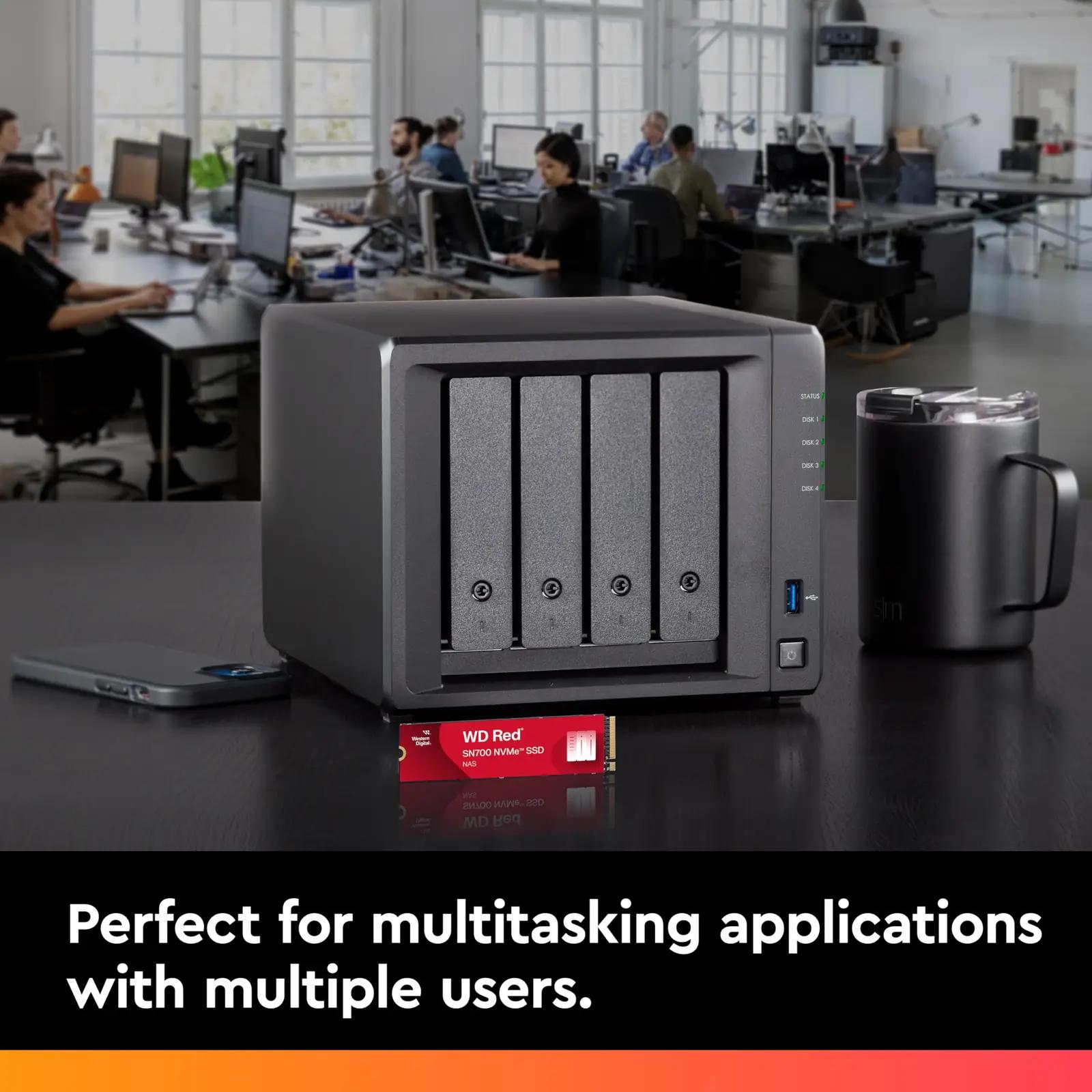 Western Digital WD Red — kiire 1TB NVMe SSD NAS‑kasutuseks – kasutusnäide