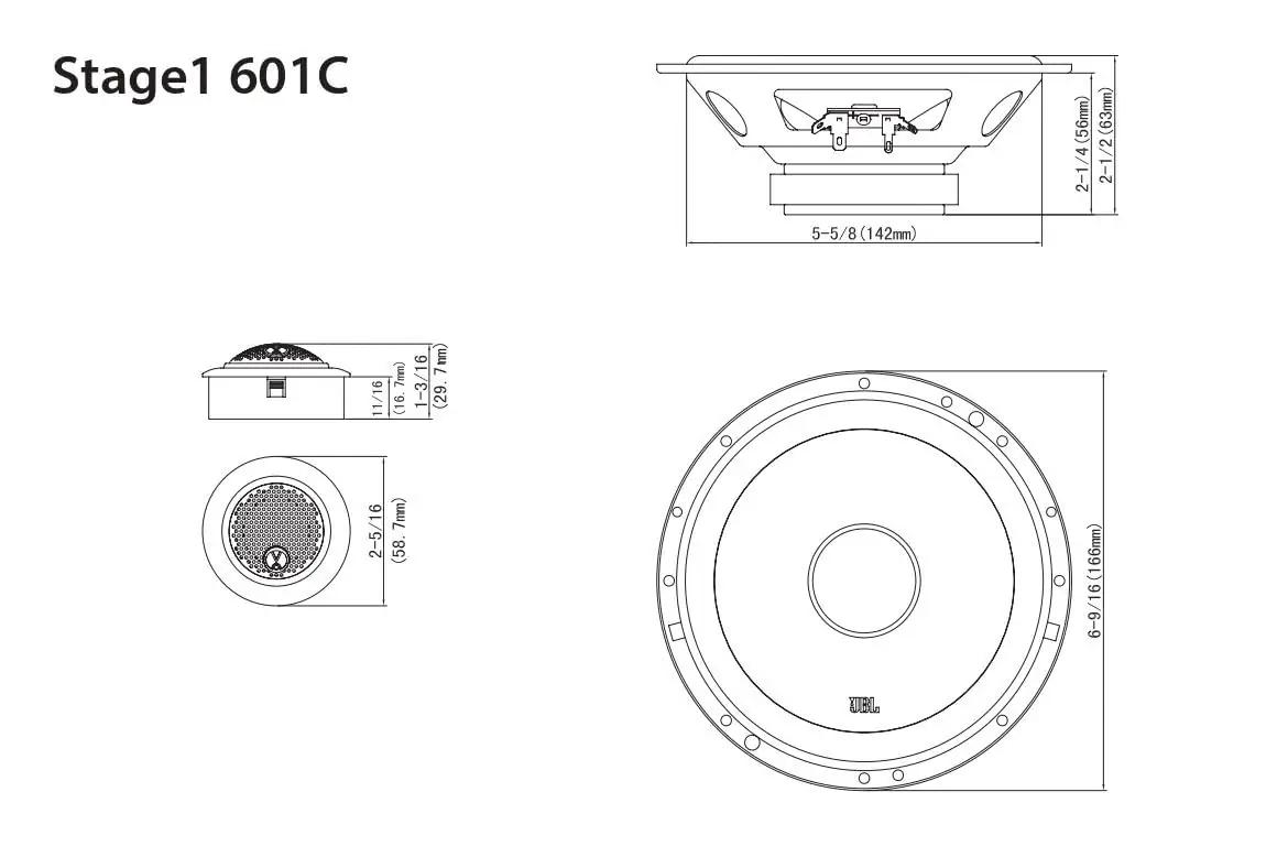 JBL Stage1 must polypropylene autorõõm — kvaliteetne heli – lisavaade